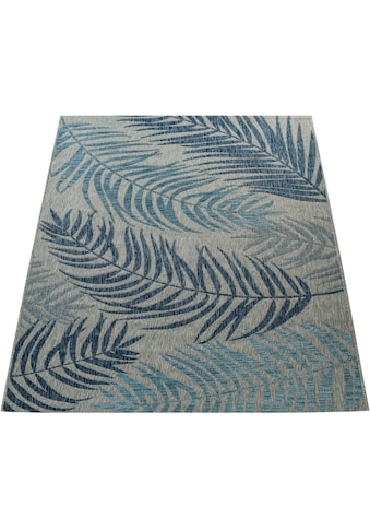 Paco Home Teppich »Kuba 123«, rechteckig, 4 mm Höhe, Flachgewebe, Motiv Blätter, In-... kaufen