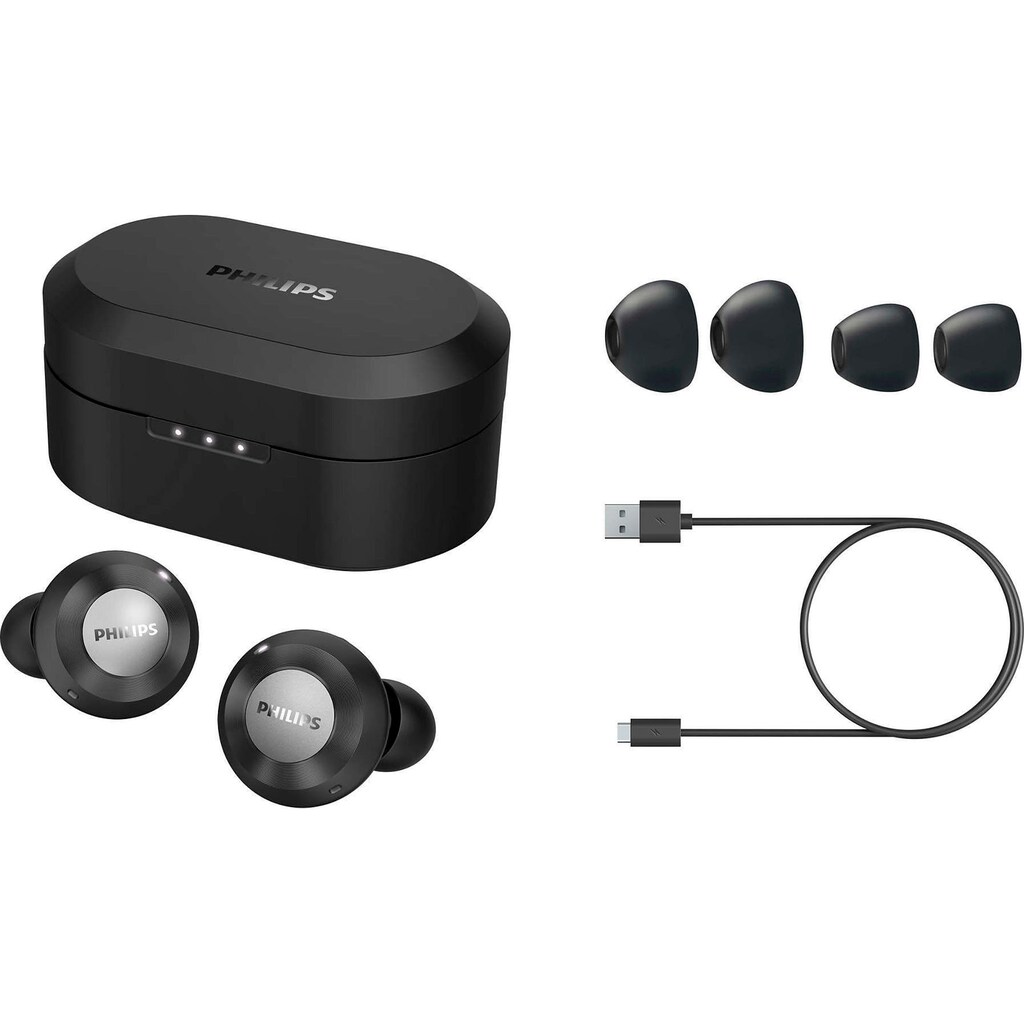 Philips In-Ear-Kopfhörer »TAT8505BK/00«, AVRCP Bluetooth-A2DP Bluetooth-HSP, Active Noise Cancelling (ANC)-True Wireless-integrierte Steuerung für Anrufe und Musik-Sprachsteuerung