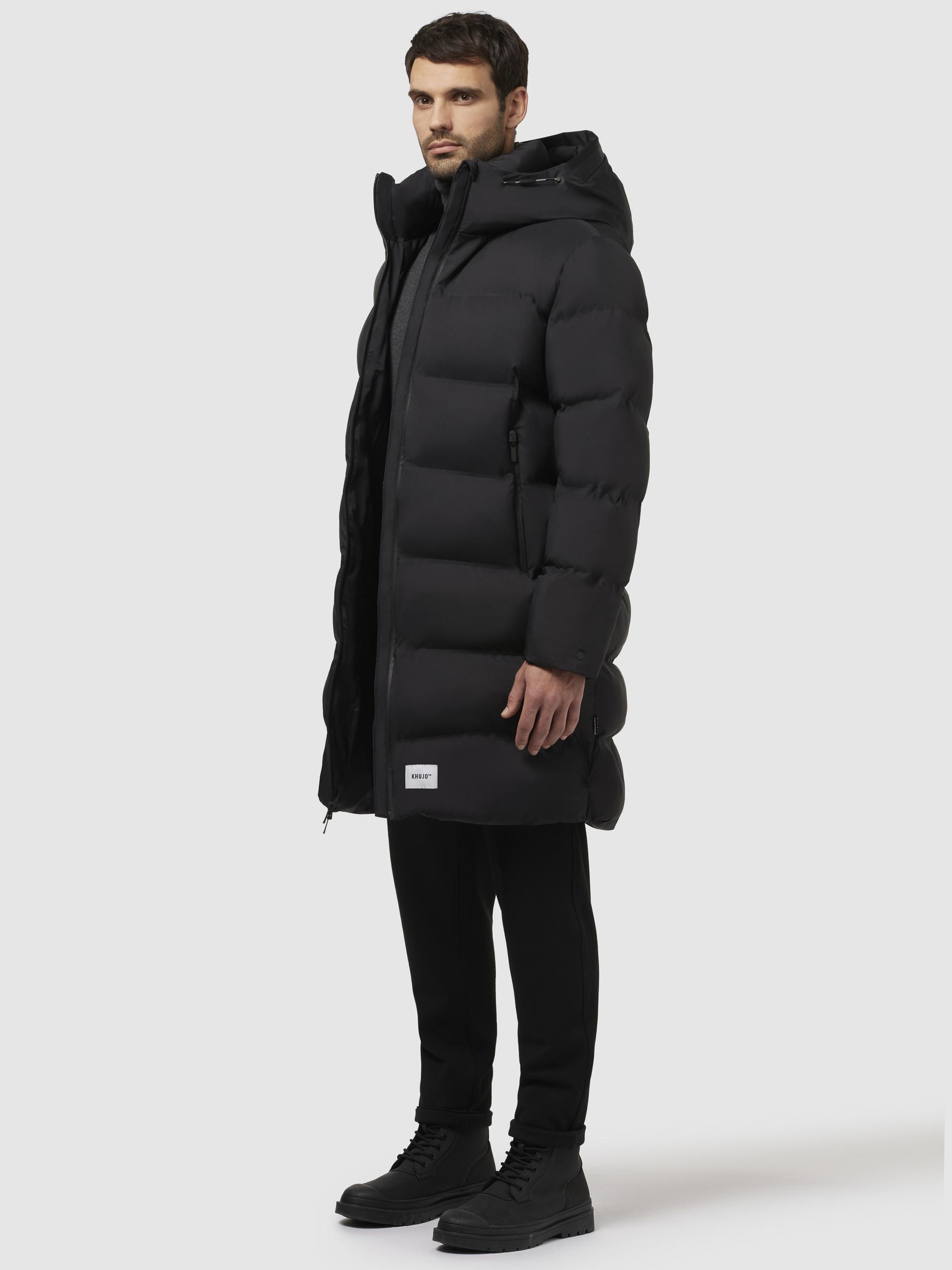 khujo Steppmantel »Steppmantel Caius2-YM«, Stylischer Herren Wintermantel mit Kapuze