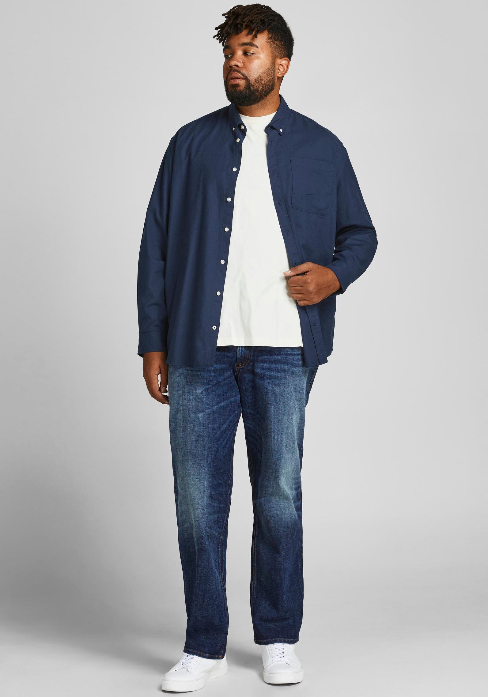 Jack & Jones PlusSize Langarmhemd »OXFORD SHIRT«