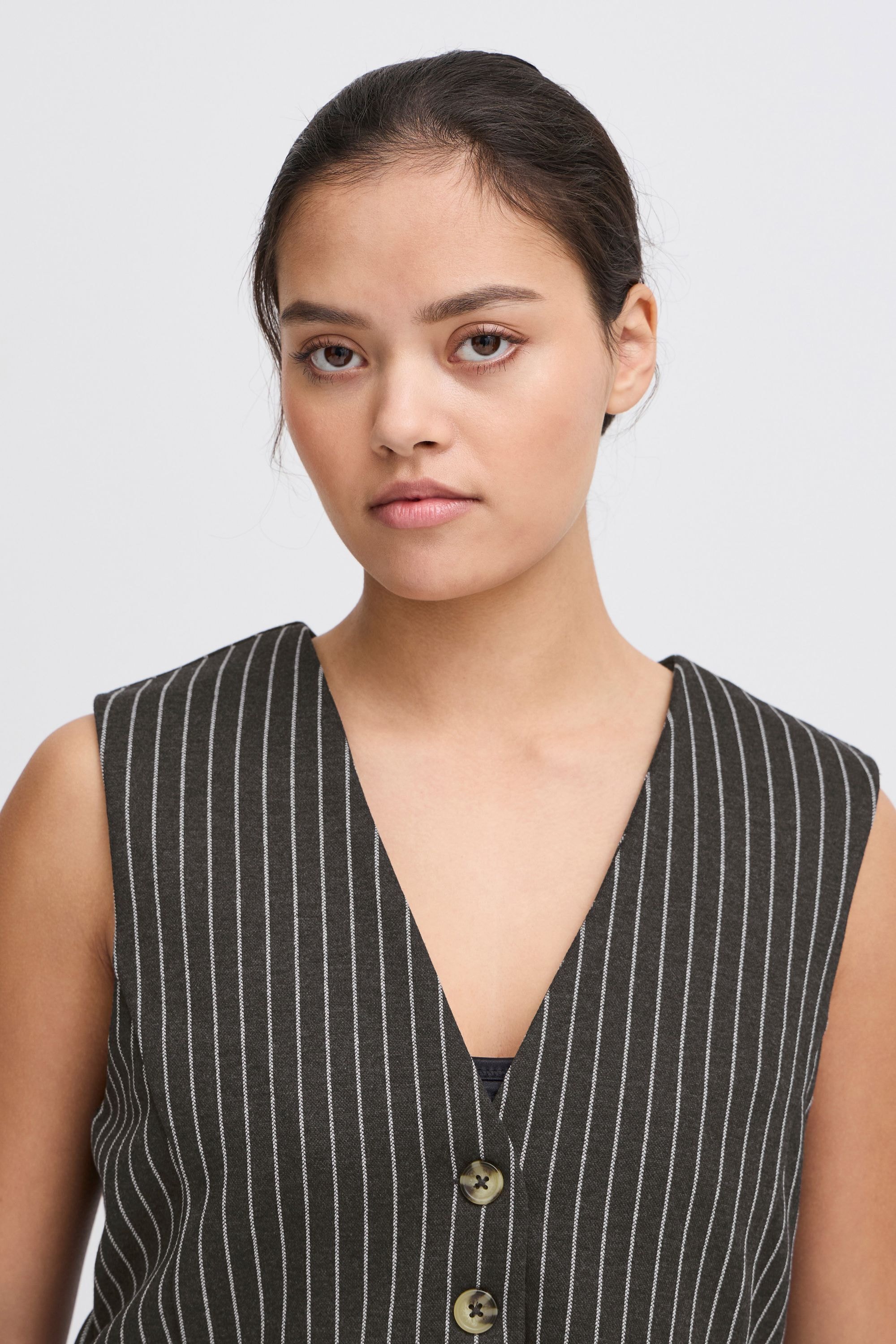 Ichi Sweatweste »Sweatweste IXKATE PINSTRIPED WA«