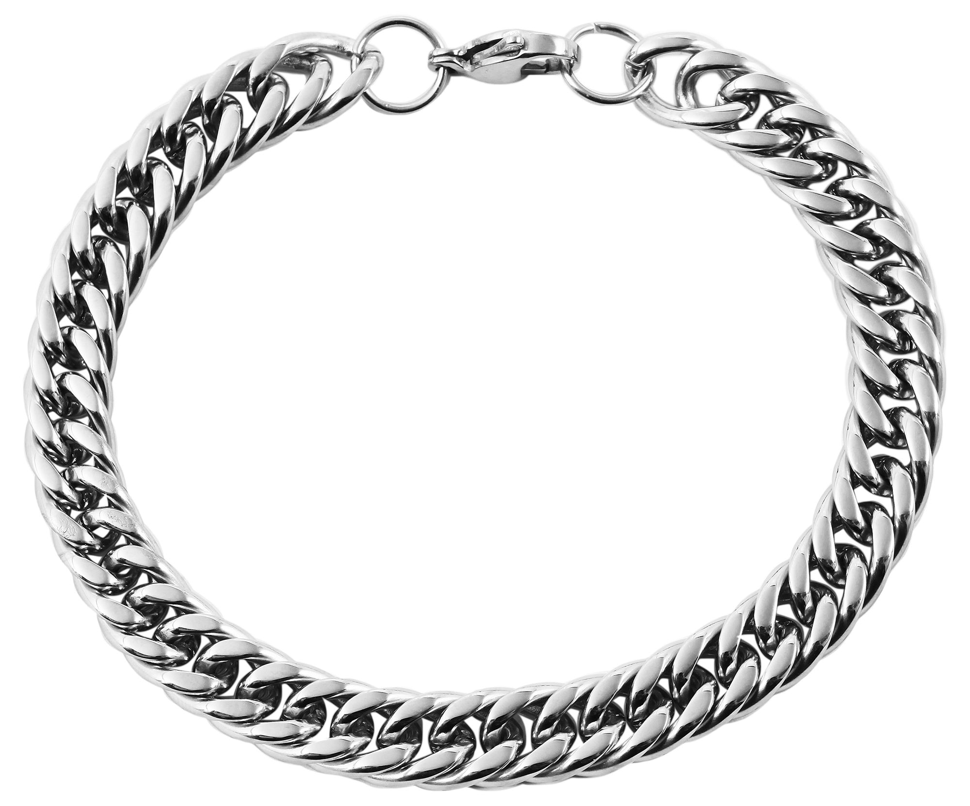 Adelia´s Panzerarmband »Unisex Armband ¿ Panzerarmband aus Edelstahl 20 cm«
