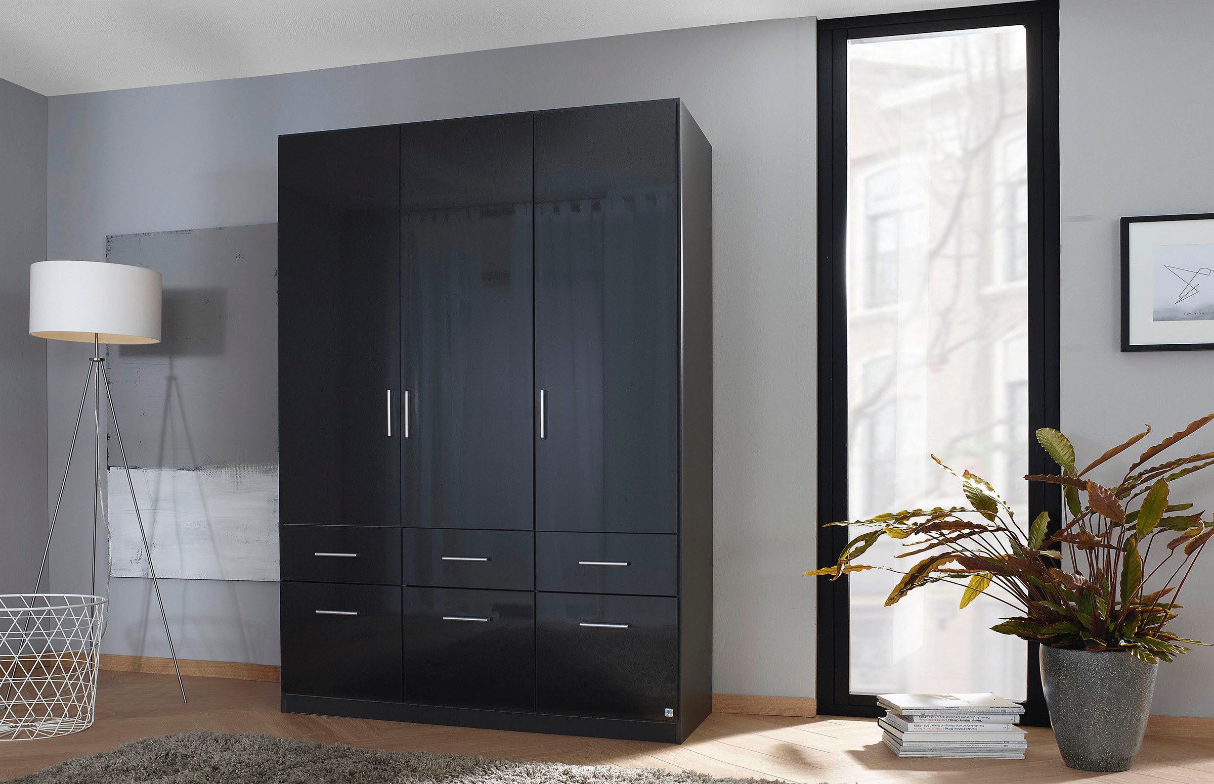 rauch Drehtürenschrank »Kleiderschrank Schrank Garderobe Schlafzimmerschrank CELLE«, in 4 Breiten und 2 Höhen, optional mit Schubkästen MADE IN GERMANY