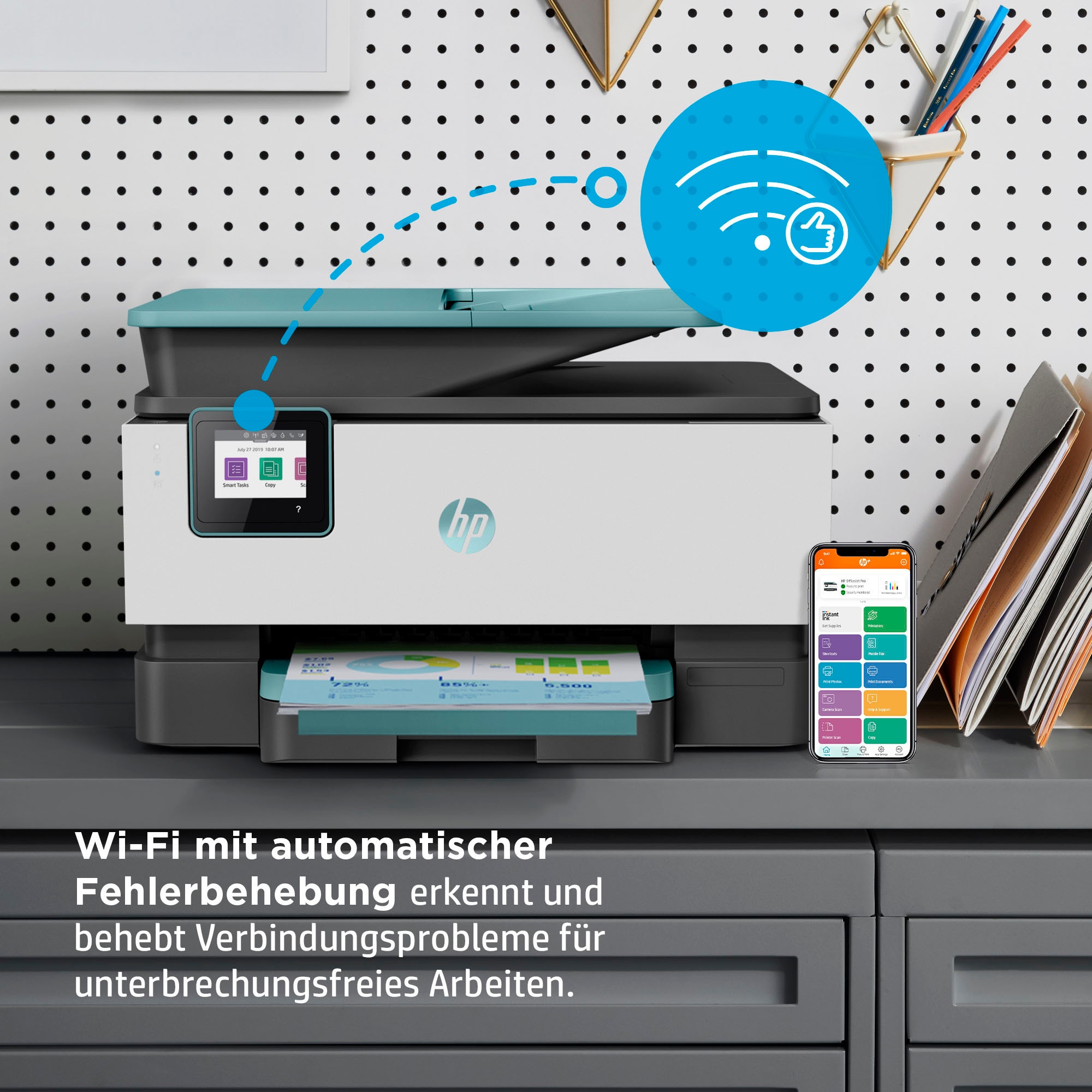HP Multifunktionsdrucker »OfficeJet Pro 9015e«, 6 Monate gratis Drucken mit HP Instant Ink inklusive