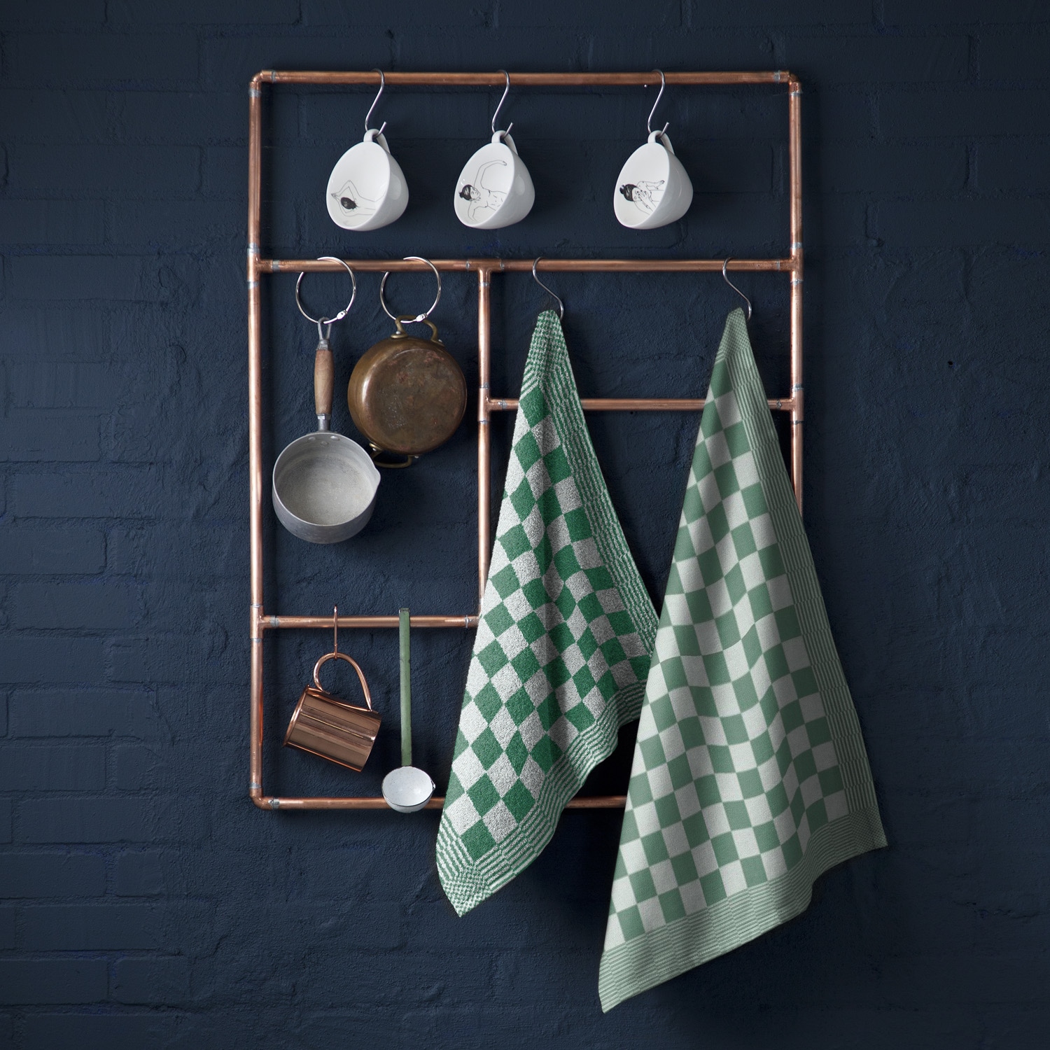 DDDDD Geschirrtuch »DDDDD Küchentuch BBQ 50 x 55 (6er-Pack)« schnell trocknend, 100% Baumwolle, kariert