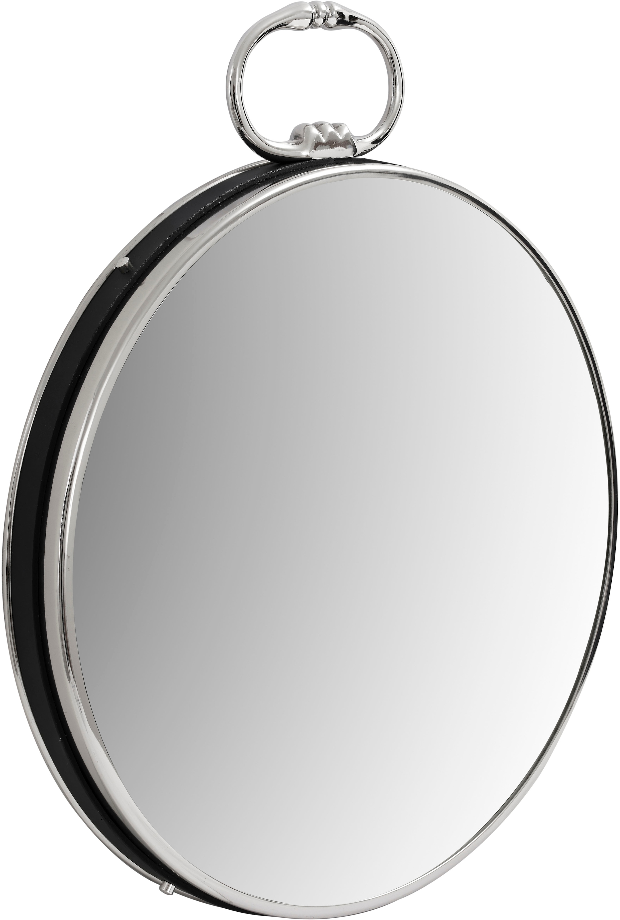 Miroir Mural Design Eleganca 62cm Argent & Noir