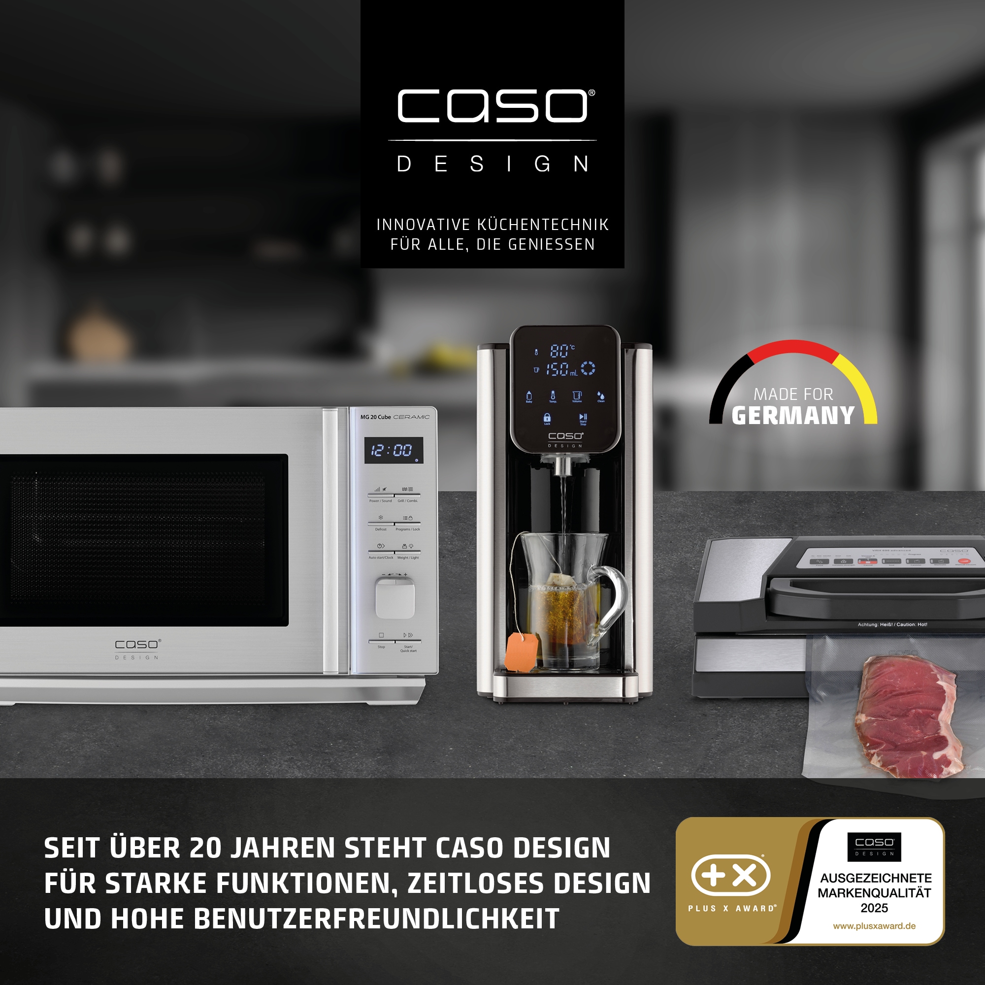 Caso Mikrowelle »3329 MG 25 Ecostyle Ceramic« Grill | Mikrowelle 1200 W Mikrowelle und Grill