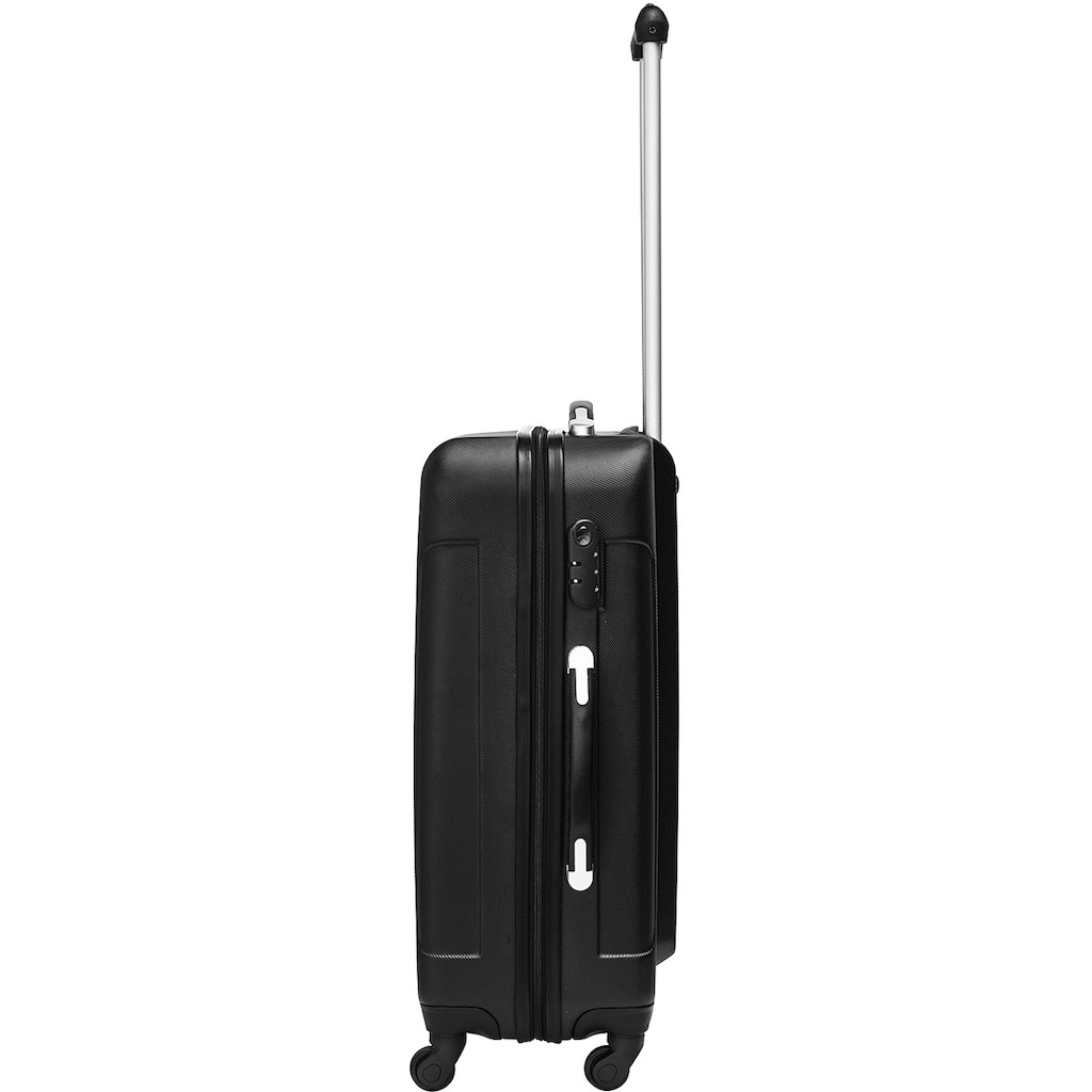 Packenger Trolleyset »Travelstar«, (3 tlg.), Reiseset klein mittel groß Gepäckset Hartschallentrolleys