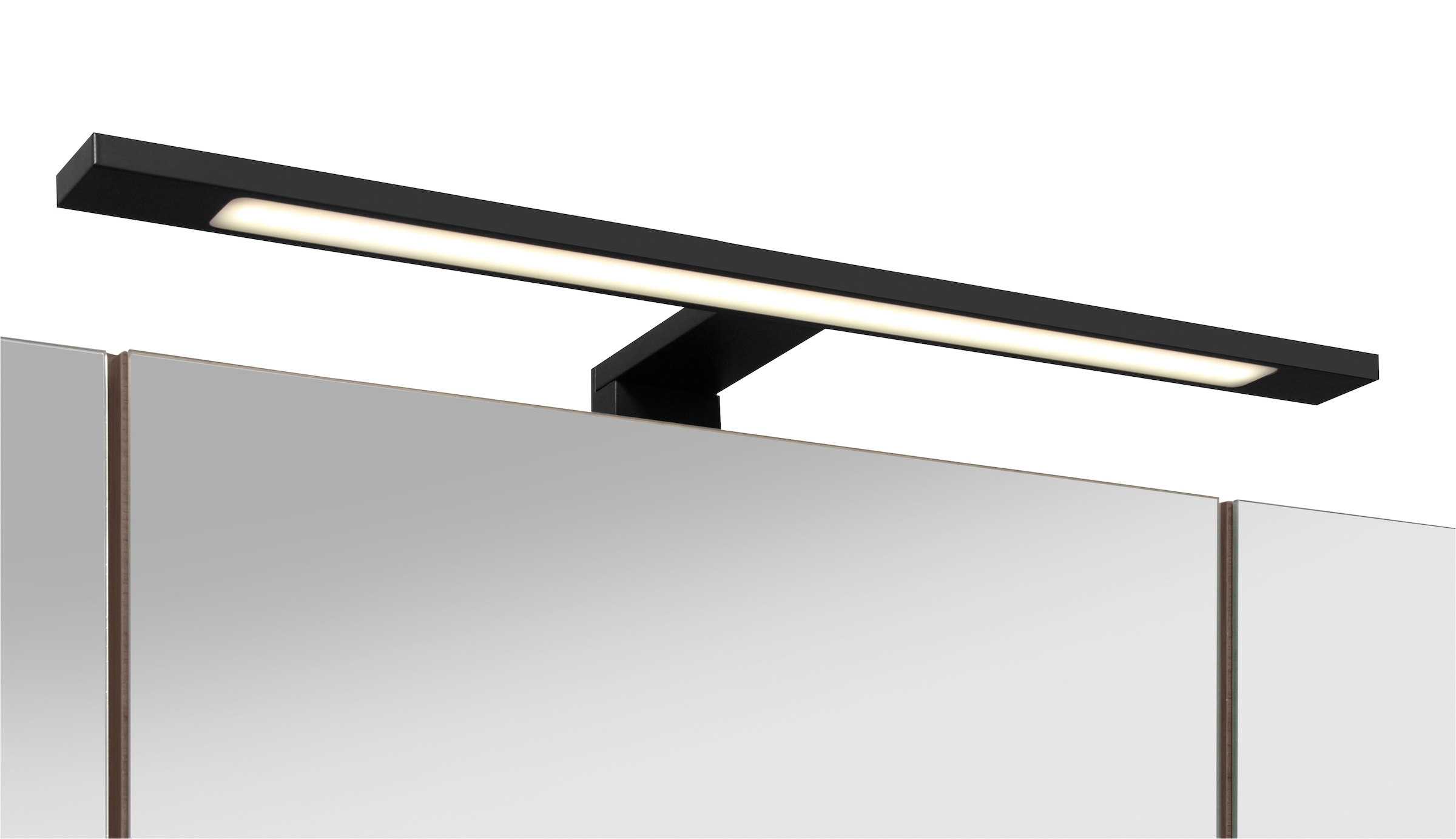 welltime Spiegelschrank »Trento, verschiedene Ausführungen und Farben«, Breite 100 cm, mit 3D-Effekt, Spiegeltüren, Inklusive LED-Beleuchtung
