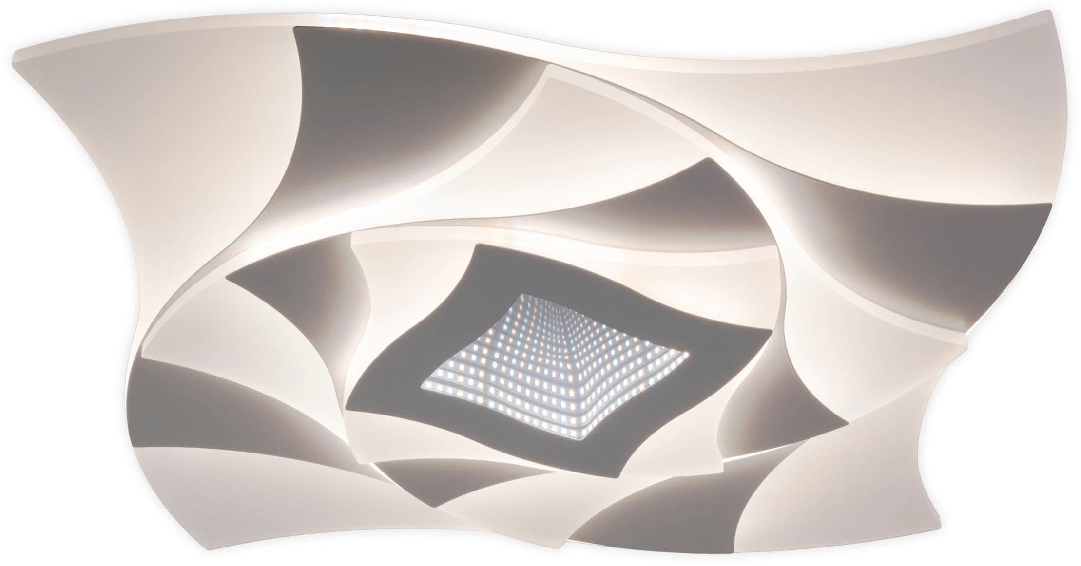 näve »Liora« LED-Modul 1 Stk. warmweiß - kaltweiß 3D-Effekt, CCT, Memory, Nachtlicht, dimmbar per Fernbedienung, weiß