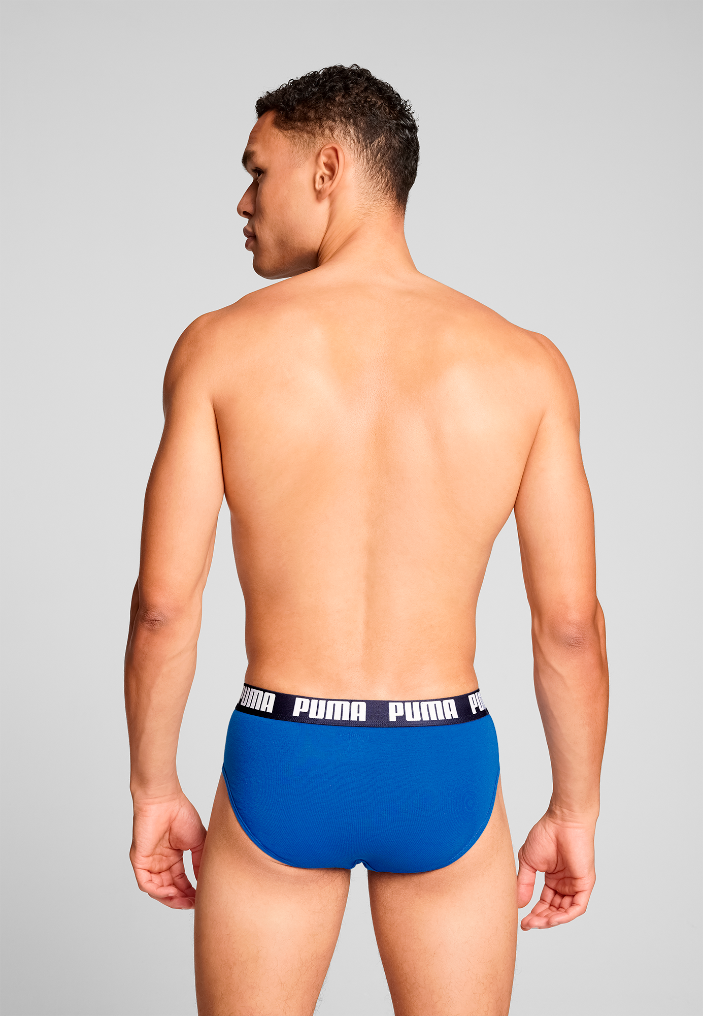 PUMA Slip »PUMA MEN EVERYDAY BRIEFS« 2er Pack,  mit Logobund