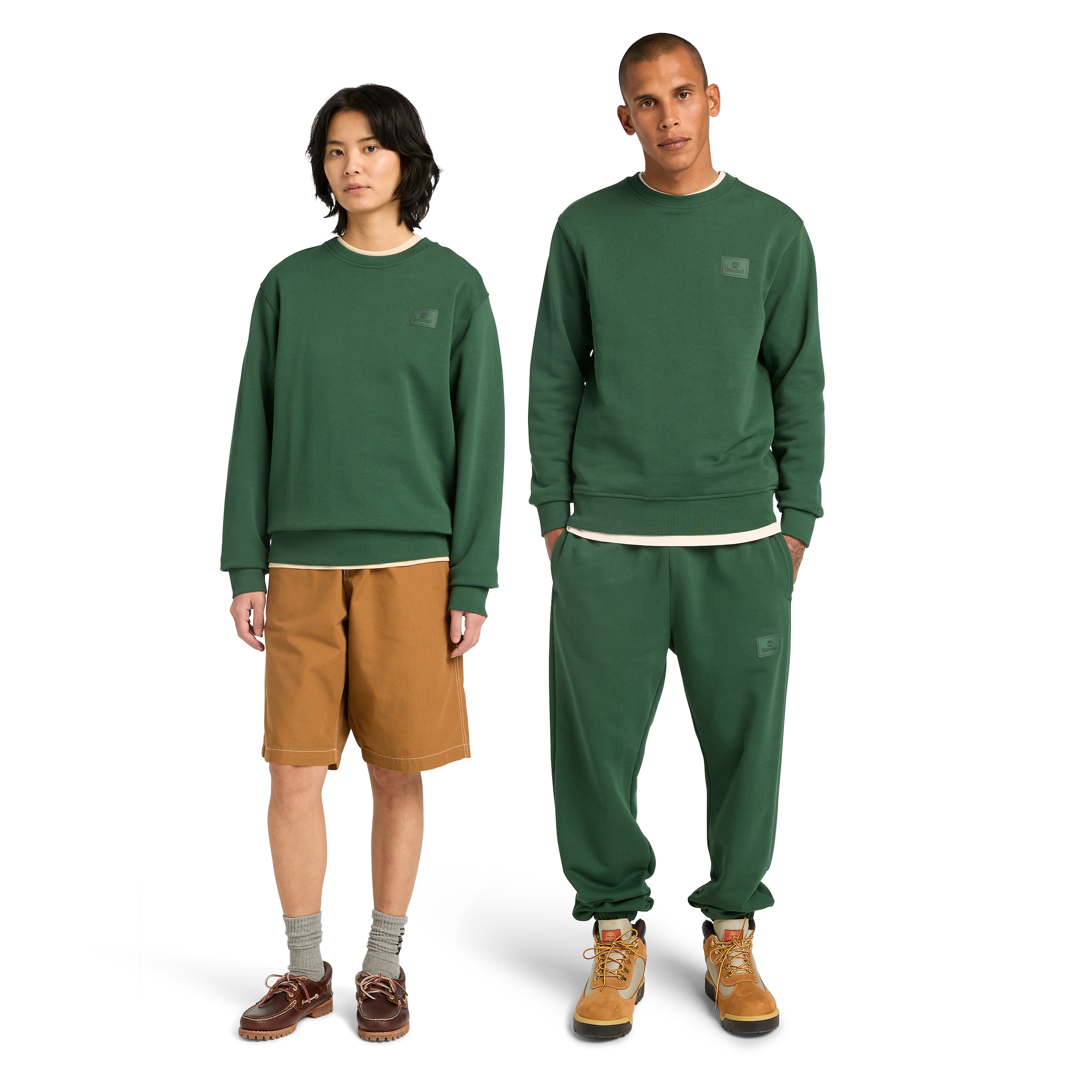 Timberland Sweatshirt »Silicon Badge (LB) Crew Neck«, Langarm-Design, für Erwachsene, aus Baumwolle, bequemer Schnitt
