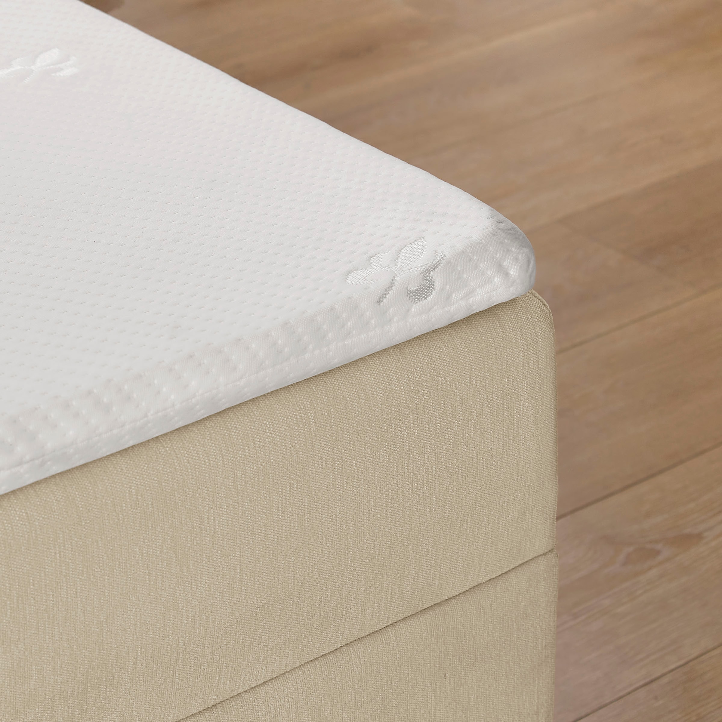 OTTO home Boxbett »Haileyy inkl. Bettkasten und Topper, Liegefläche 180x200cm« erhältlich in der Größe 180x200 cm, inkl. Aufbauvideo