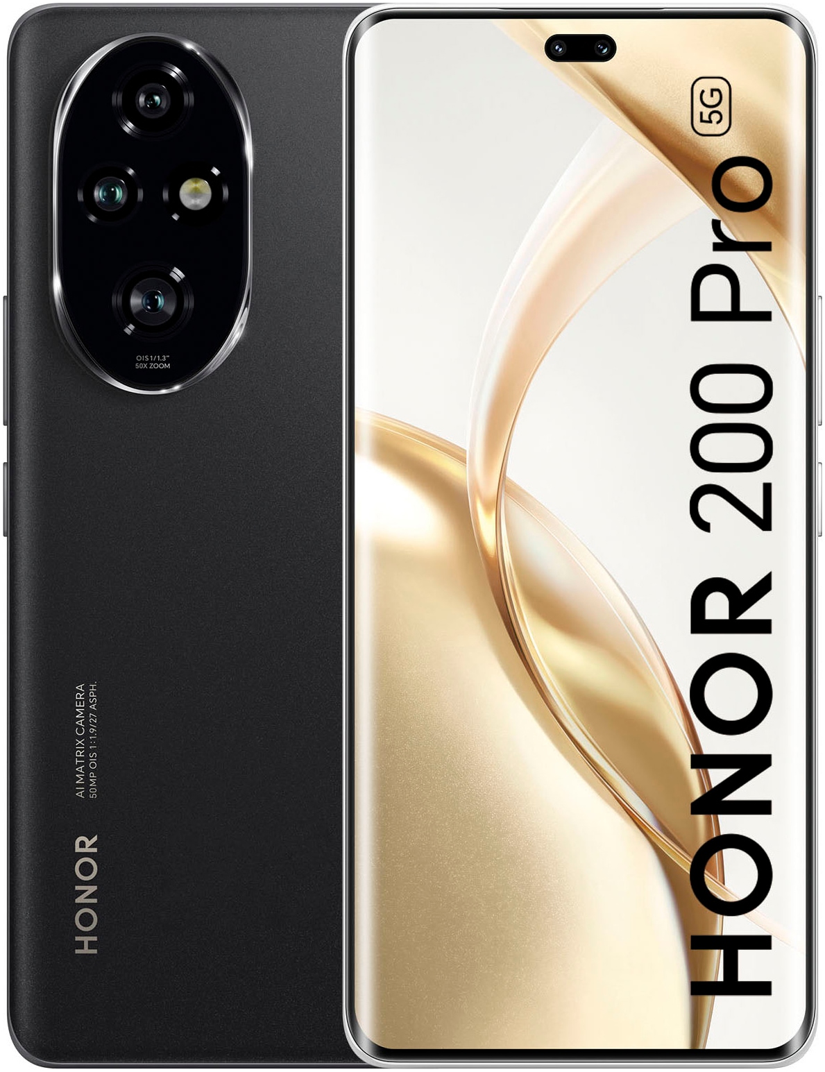 Honor Smartphone »HONOR 200 Pro«, schwarz, 17,22 cm/6,78 Zoll, 50 MP Kamera