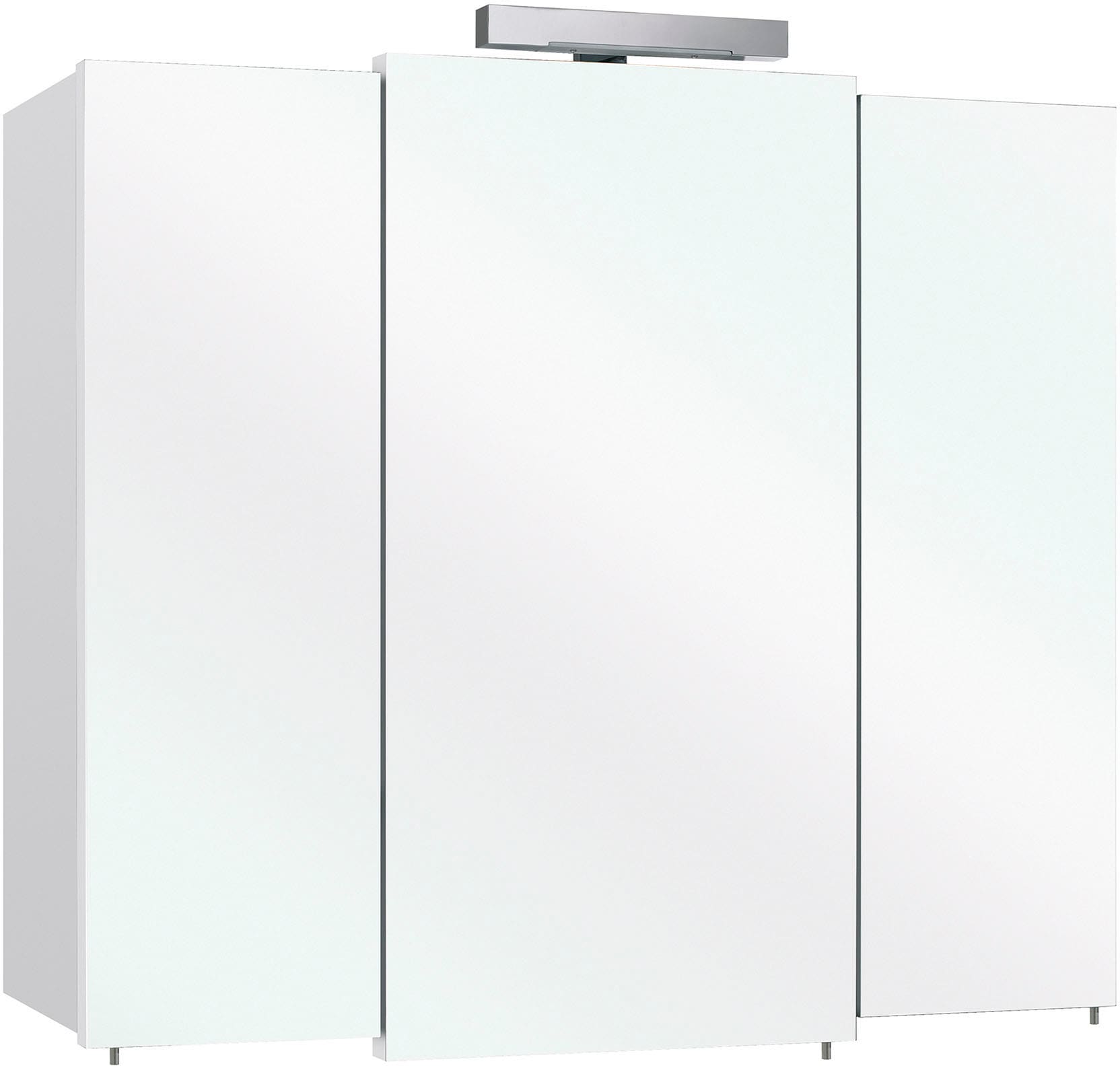 Saphir Badmöbel-Set »Quickset 312 5-teilig, Keramik-Waschtisch und LED-Spiegelschrank«, (Set, 5 St.), inkl. Türdämpfer, Hochschrank, 2 Unterschränke, 6 Türen, 3 Schubladen