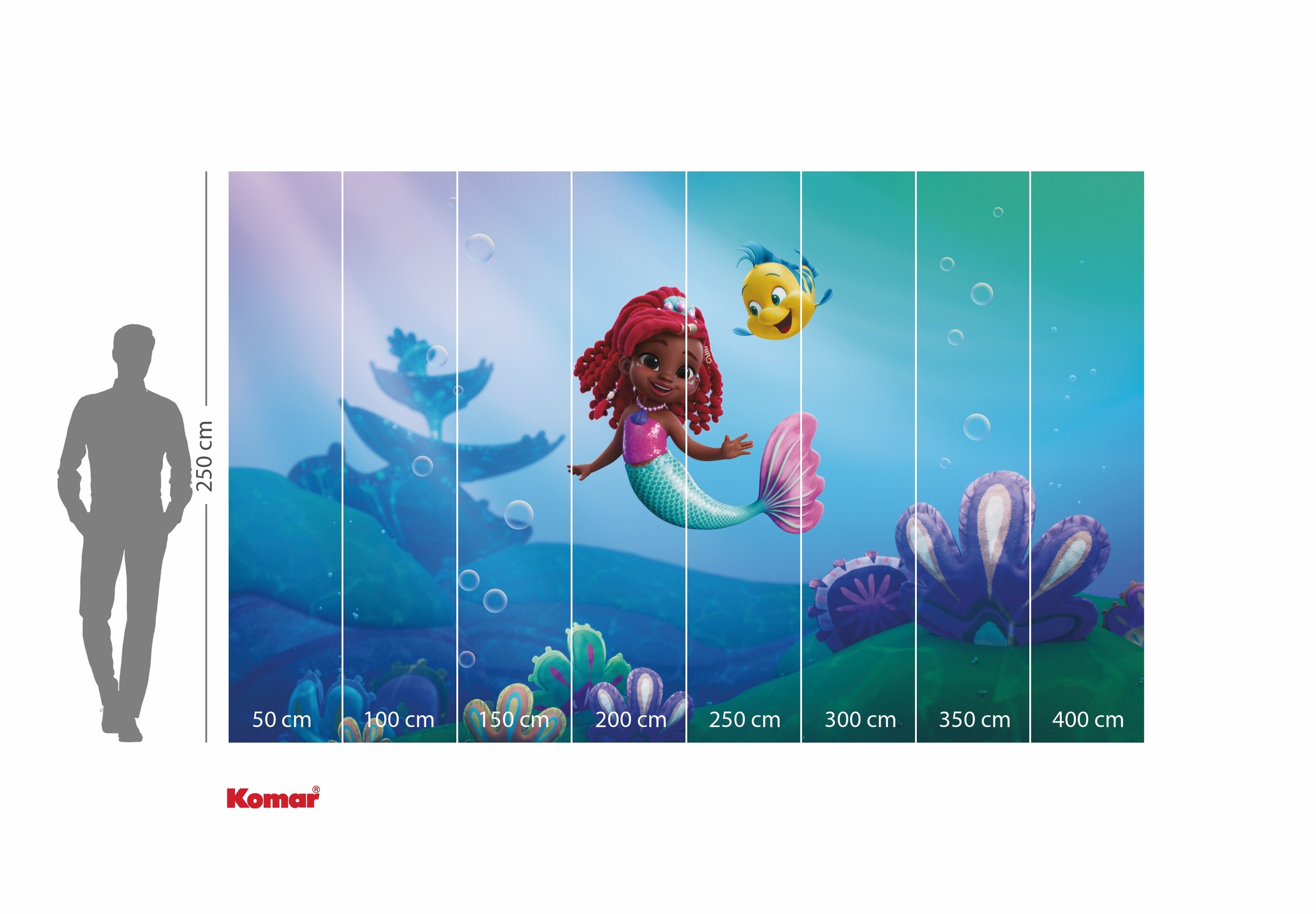 Komar Kindertapete »Disney Ariel Junior Friends«, bedruckt