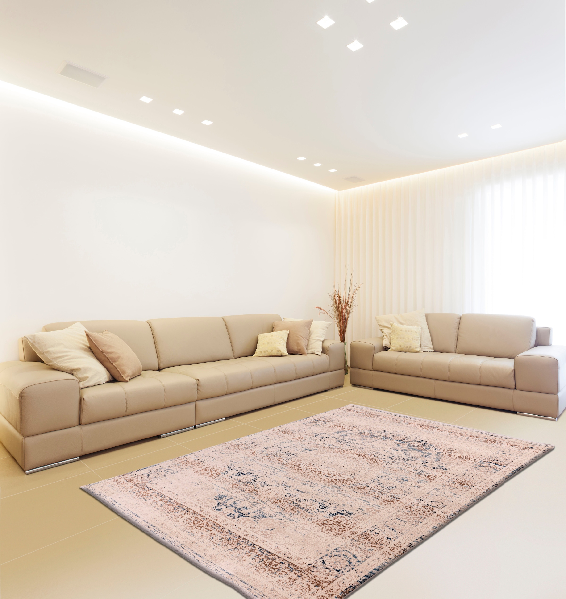 calo-deluxe Teppich »Valessa-1111« rechteckig 5 mm Höhe Wohnzimmer