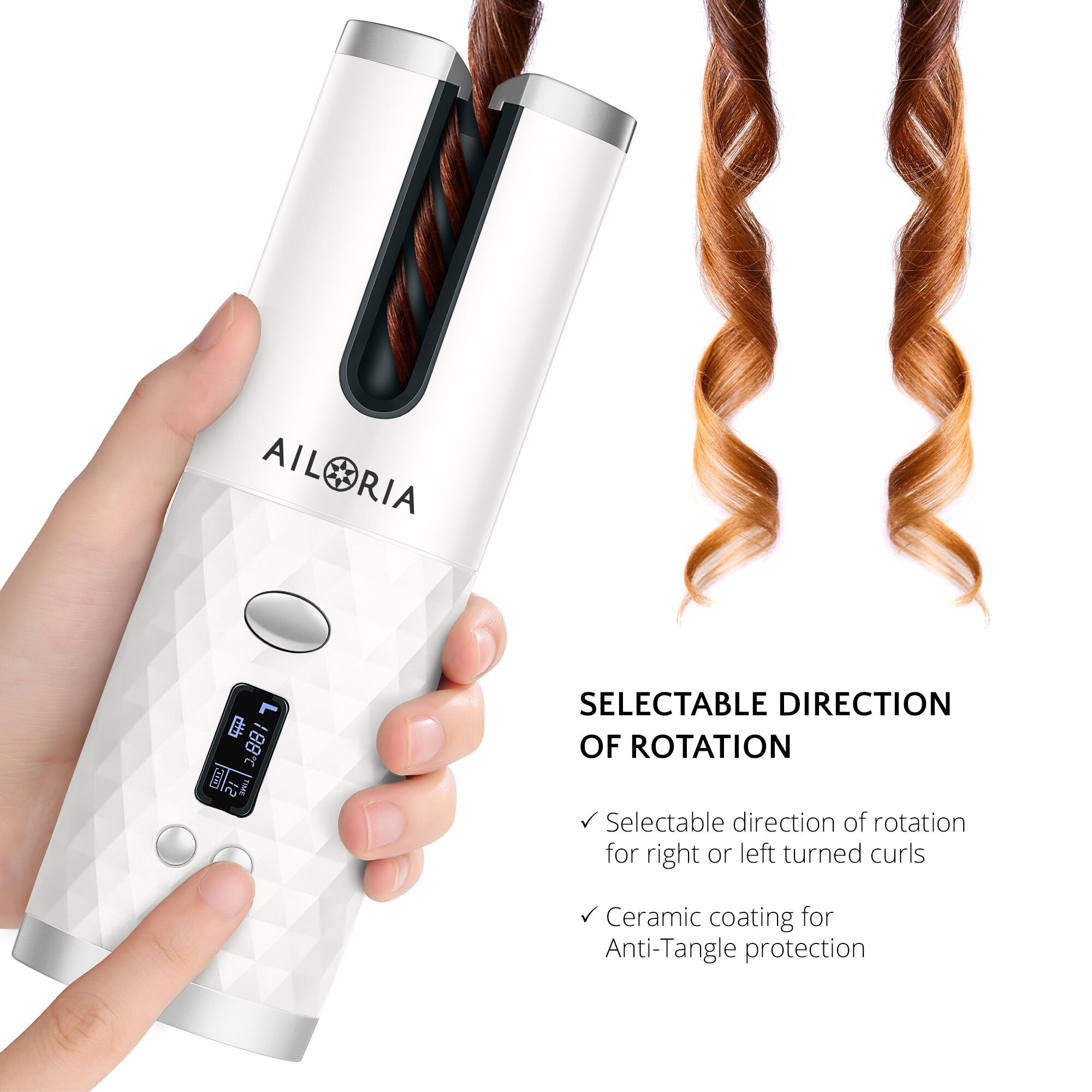 AILORIA Lockenstyler »Kabelloser Auto-Curler REVOLUTIONNE«