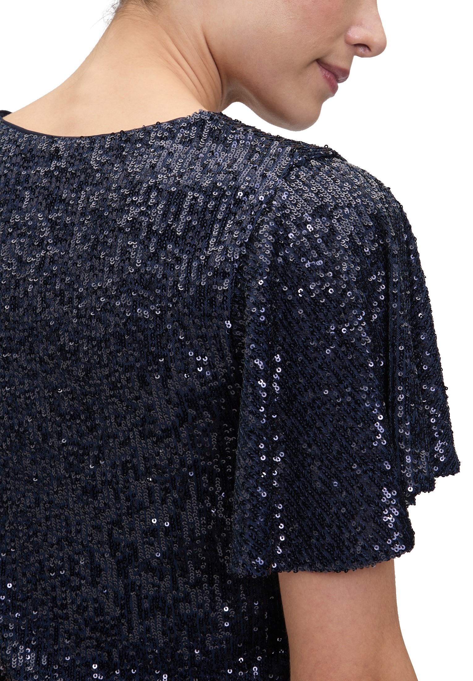 Vera Mont Paillettenshirt »Blusenshirt kurzarm«