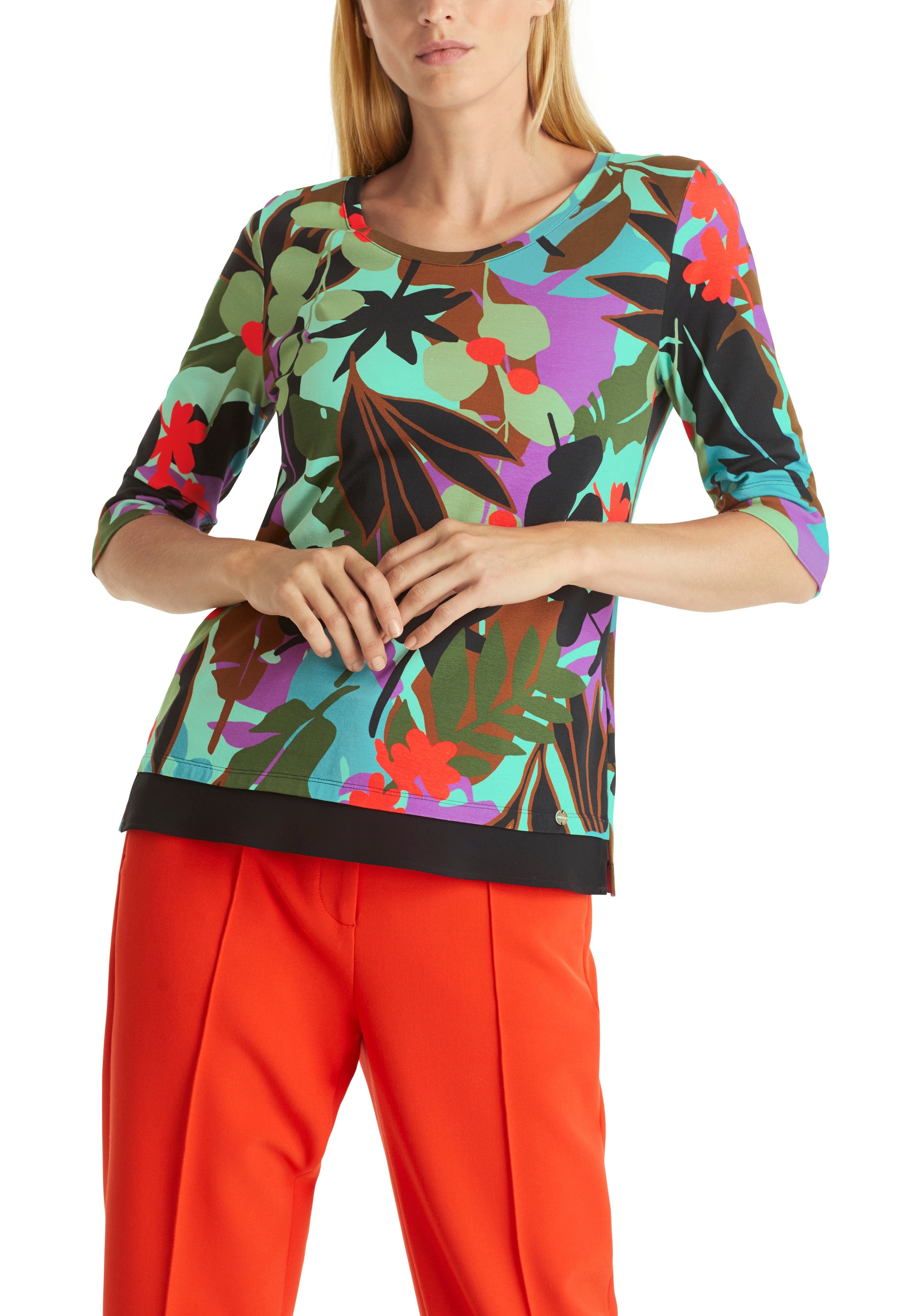 Marc Cain T-Shirt Premium mit Damenmode«, T-Shirt Seitenschlitzen bei Booster\