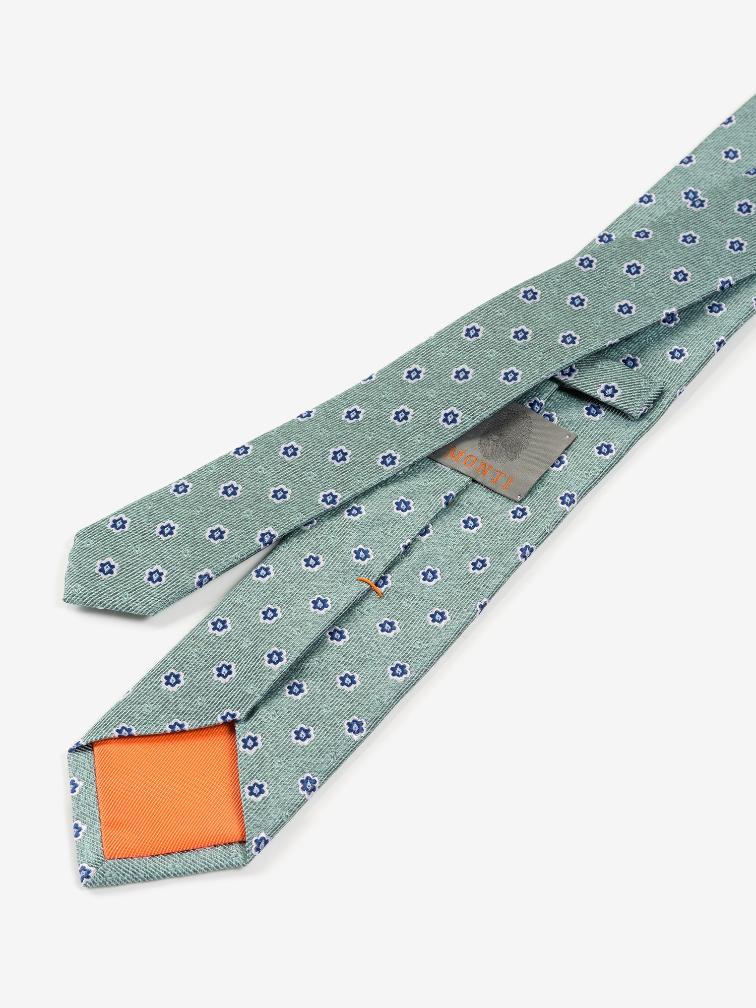 MONTI Krawatte, (1 St.), aus reiner Seide, mit Blumenmuster, 6,5 cm breit