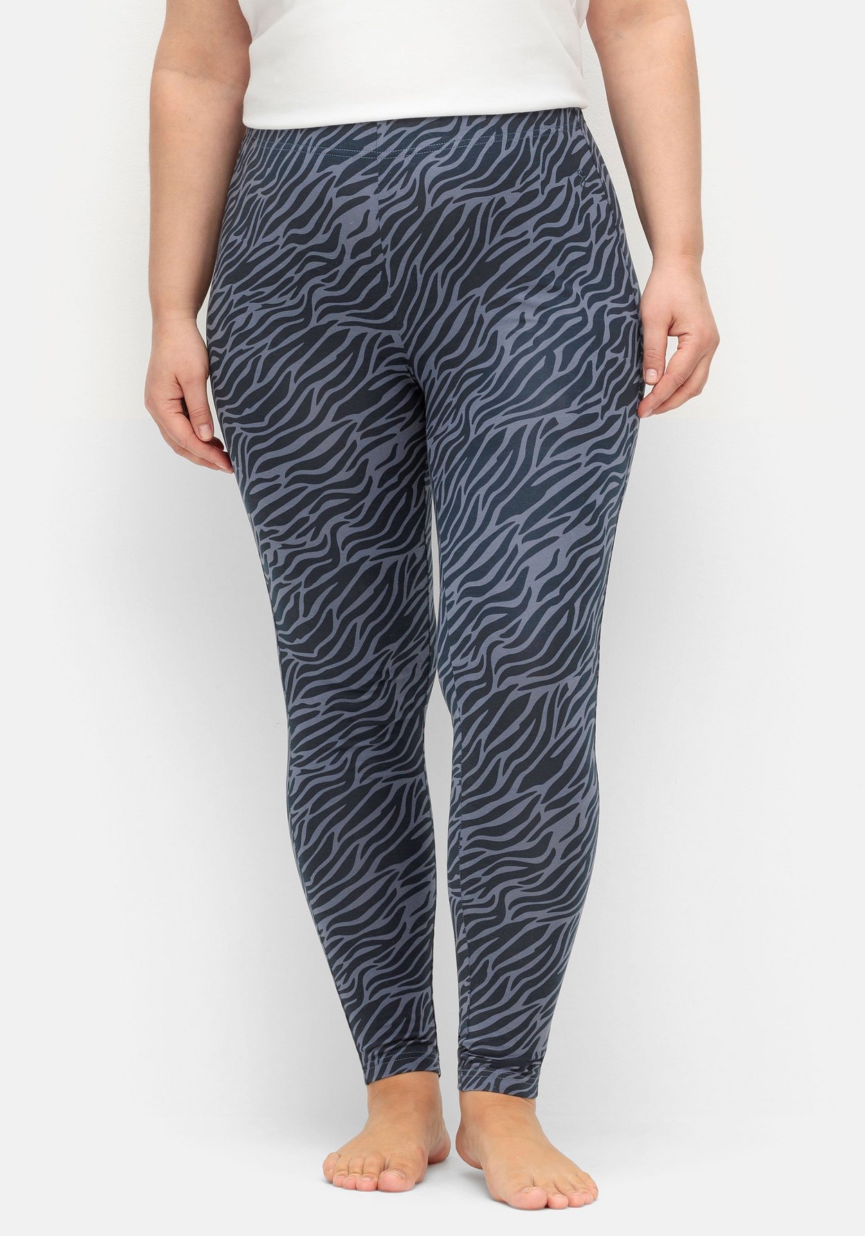 Sheego Leggings »Leggings mit Animal-Alloverdruck«