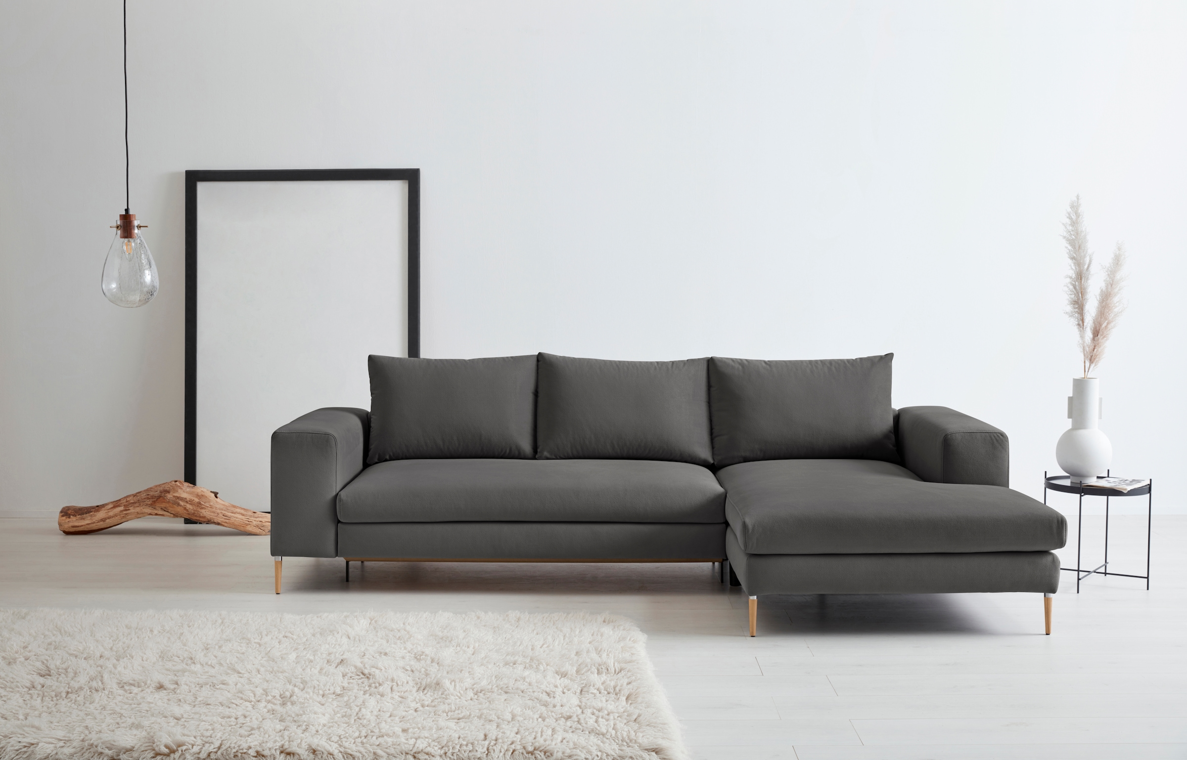 OTTO home Polsterecke »Finnja, softer, legerer Sitzkomfort, bequem, zeitloses Design, L-Form«