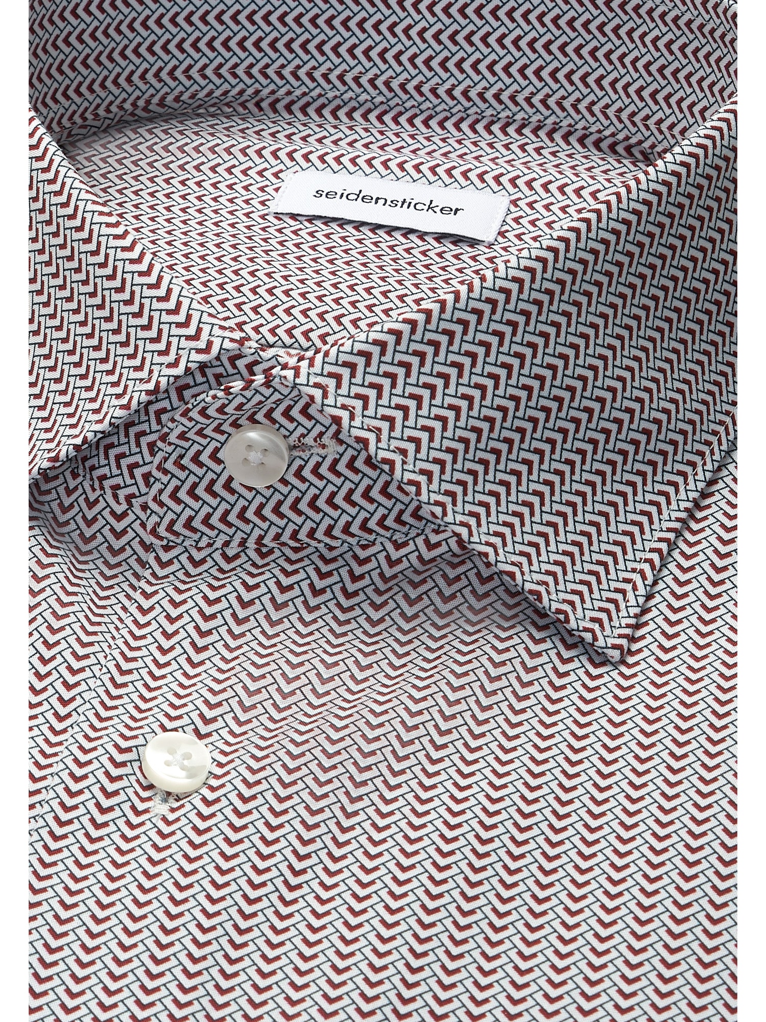 seidensticker Businesshemd »Schwarze Rose« Shaped 1/1 Kentkragen Druck