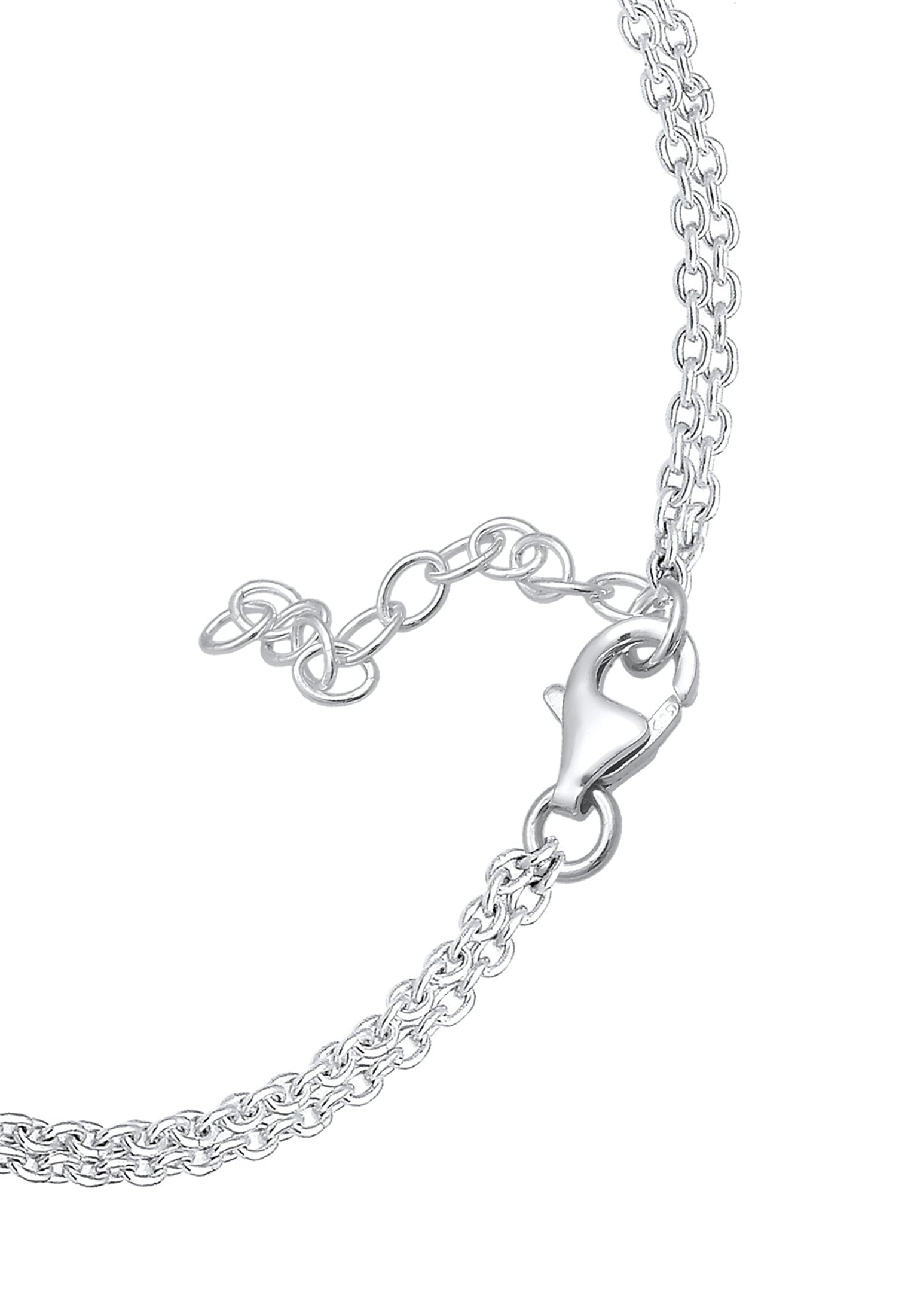 Elli Armkette »Armband Kreis Kristalle Silber«
