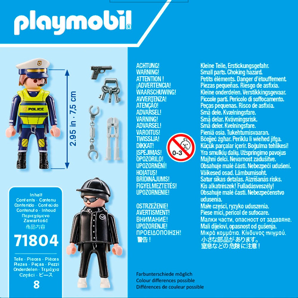 Playmobil® Konstruktions-Spielset »Polizist und Einbrecher (71804), Playmobil DuoPack« Made in Europe