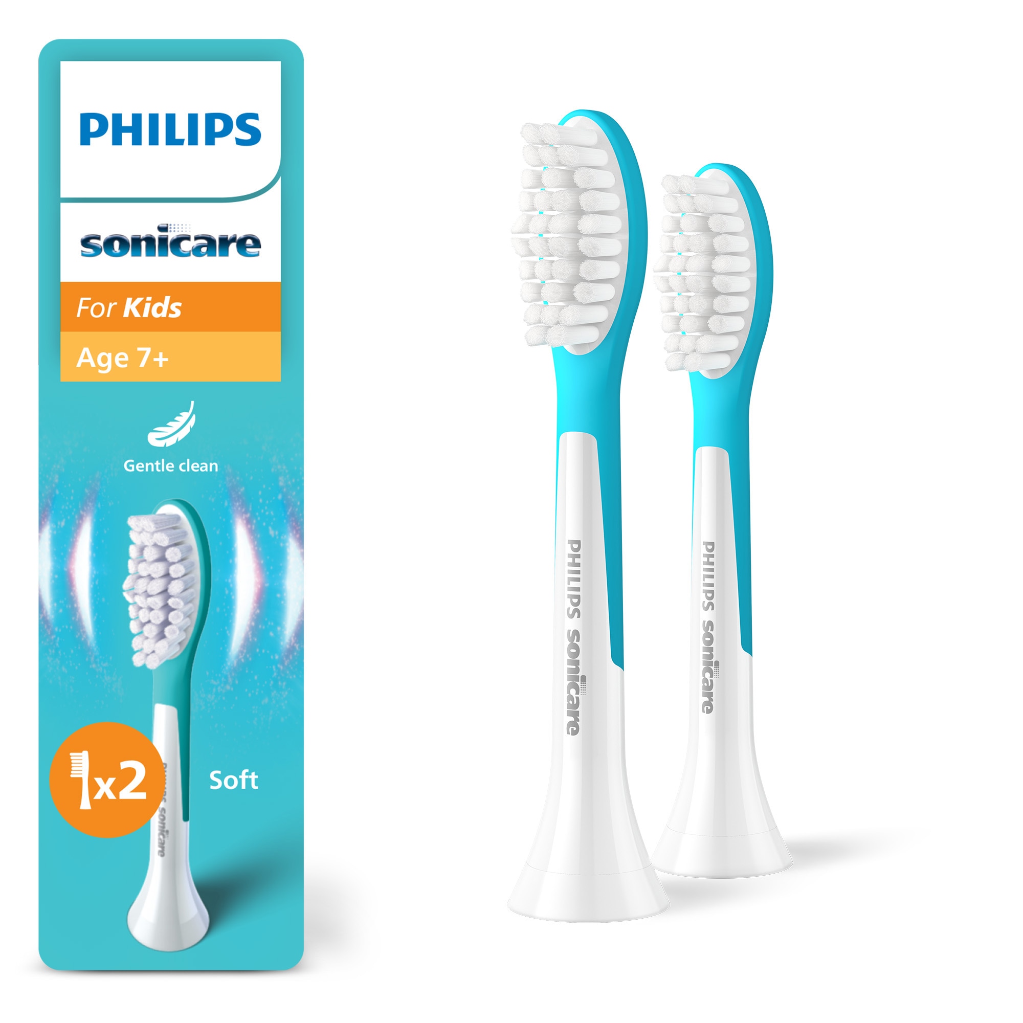 Philips Sonicare Aufsteckbürsten »For Kids« für Milchzähne geeignet, ab 7 Jahren, für jedes Sonicare Handstück