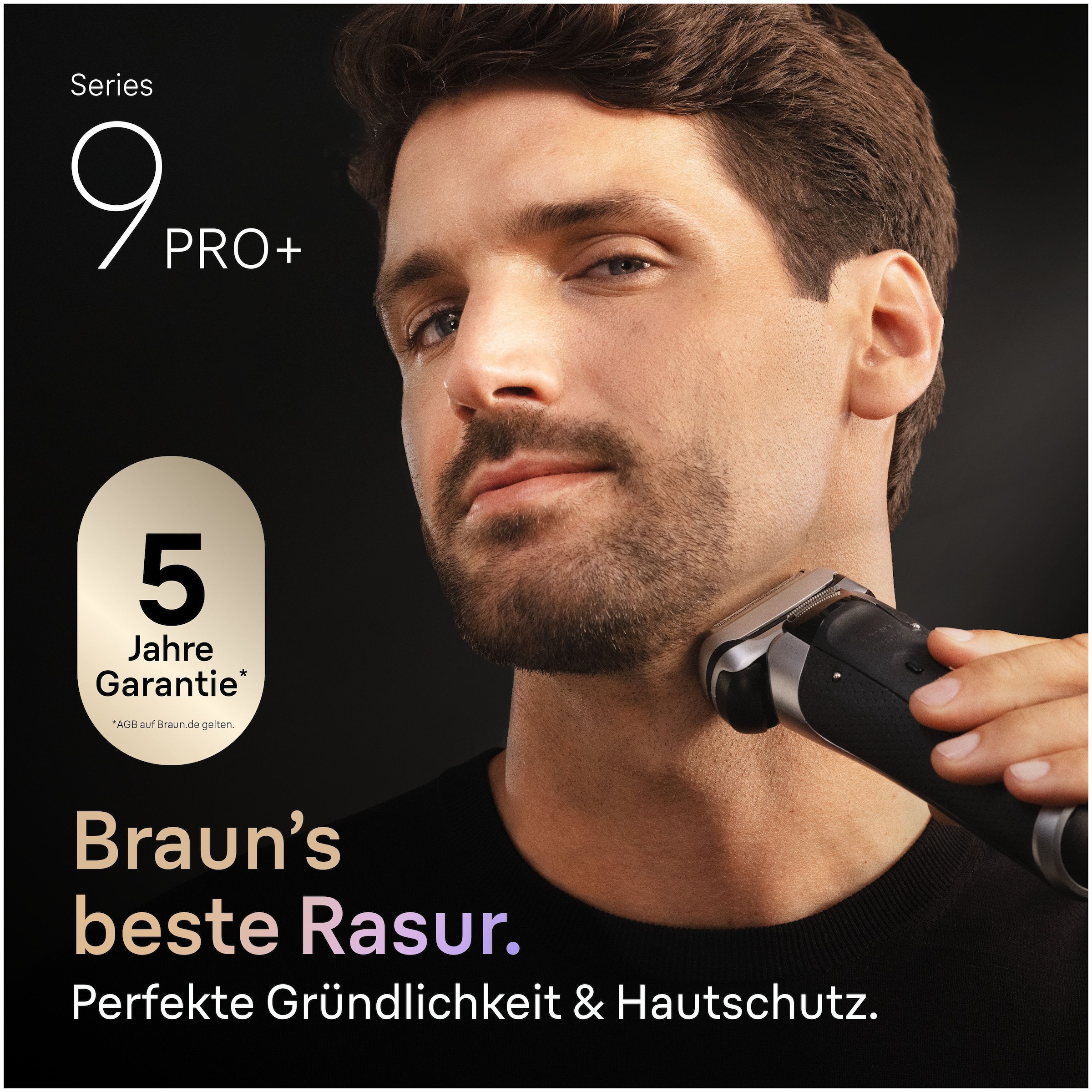 Braun Elektrorasierer »Series 9 9667cc«, Smart Care Center, integrierter Präzisionstrimmer, Pro-SensoAdapt, SmartCare Center, 5+1 ultradünne Präzisionsklingen