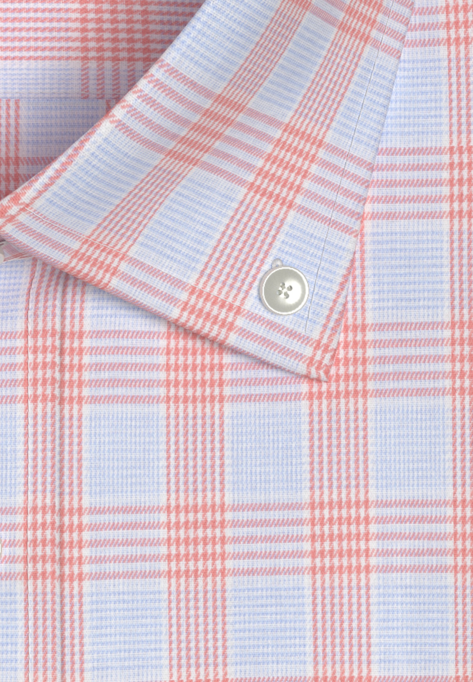 seidensticker Businesshemd »Comfort«, Comfort Kurzarm Button-Down-Kragen Karo