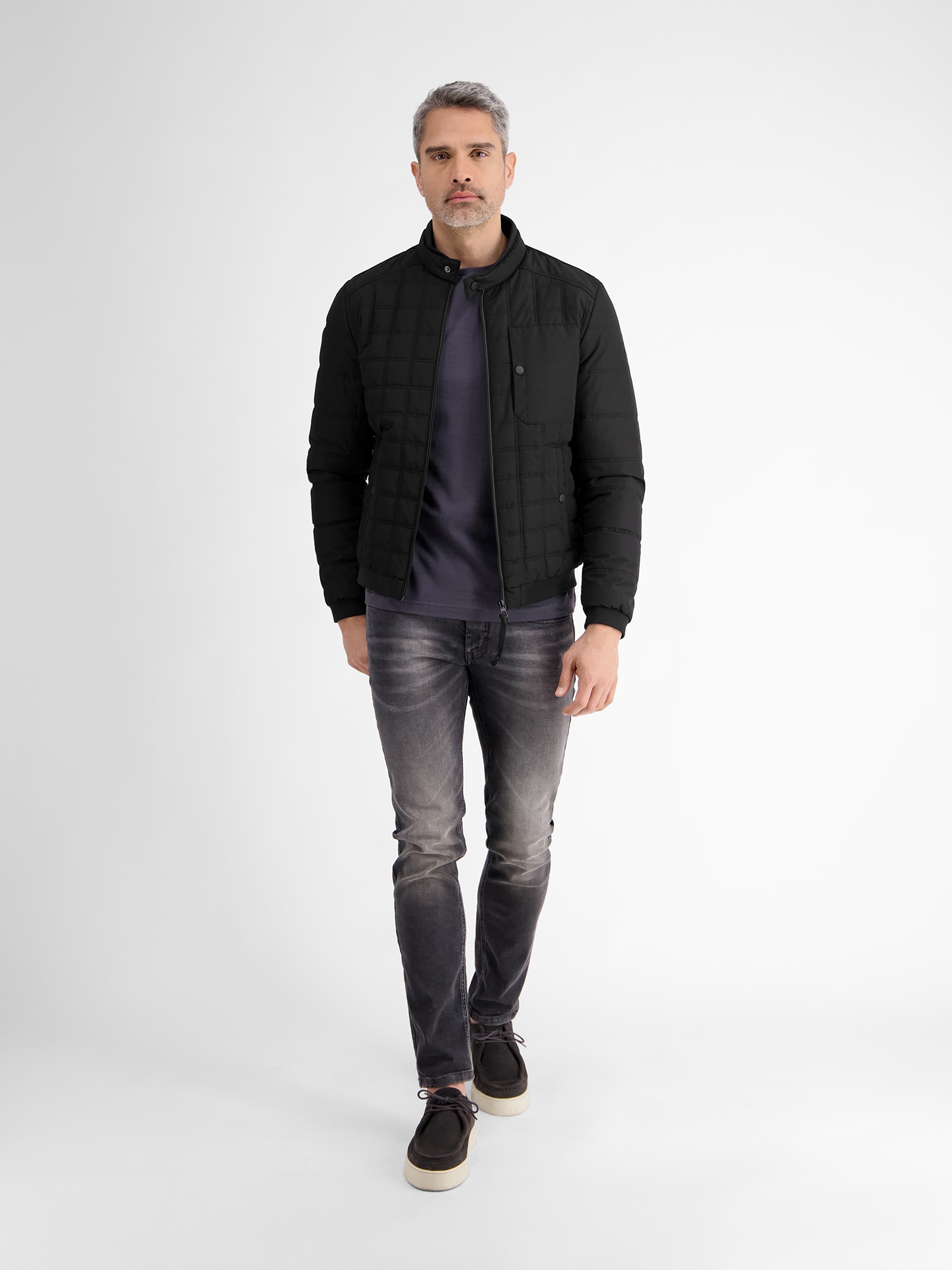 LERROS Steppjacke »LERROS Herren Steppblouson, funktional«, ohne Kapuze, Wasser- und windabweisend, atmungsaktiv