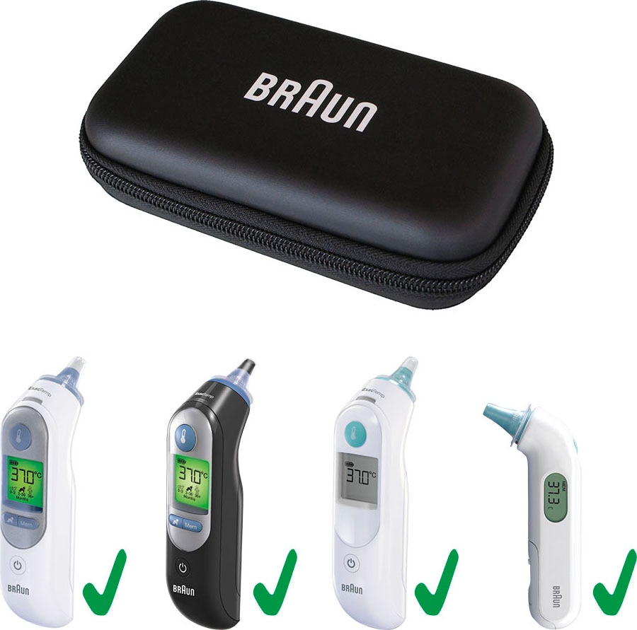 Braun mit - | Braun online 3 Garantie Jahren von Aufbewahrungstasche ThermoScan allen für »Protective kaufen BIT000CBEU«, kompatibel mit Ohrthermometern XXL Aufbewahrungsbox