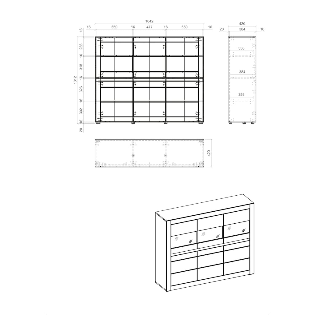 INOSIGN Highboard »CASABLANCA«