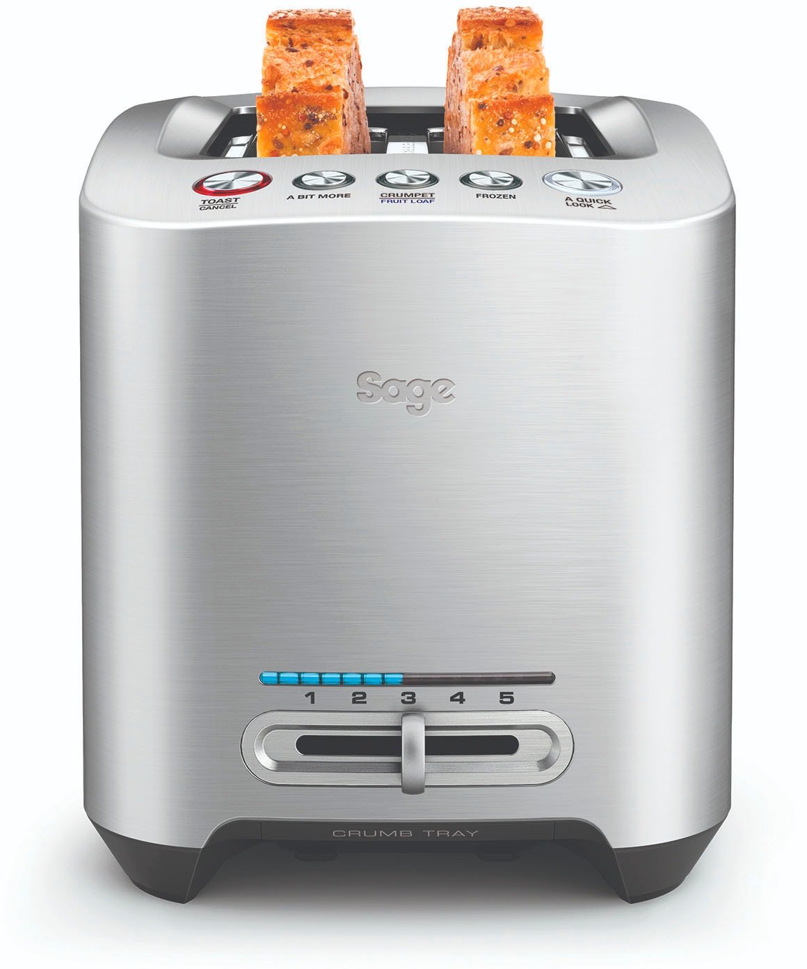 Sage Toaster »the Smart Toast, STA825BAL«, 2 kurze Schlitze, 1000 W
