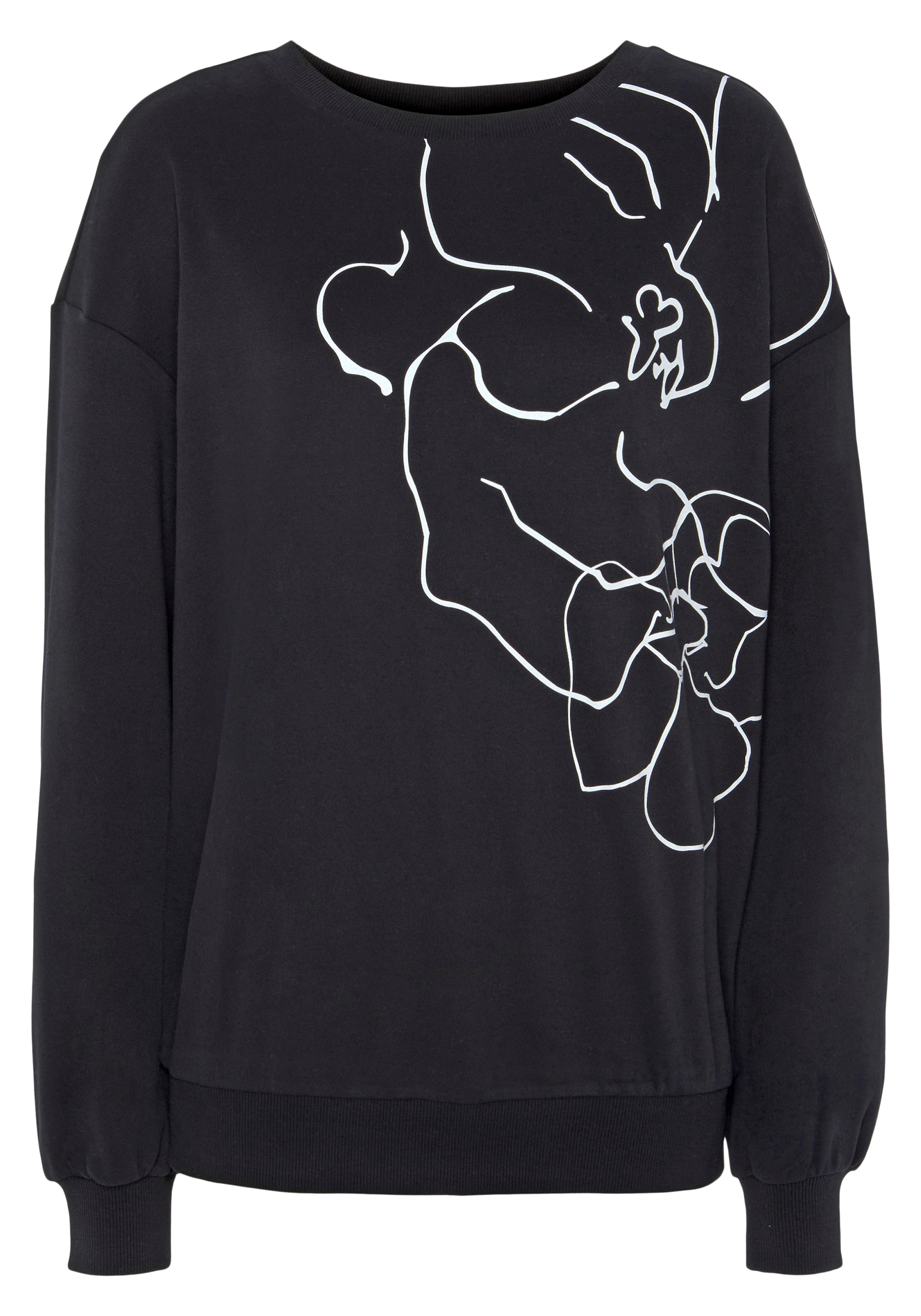 LASCANA Sweatshirt, mit Druck, Loungewear