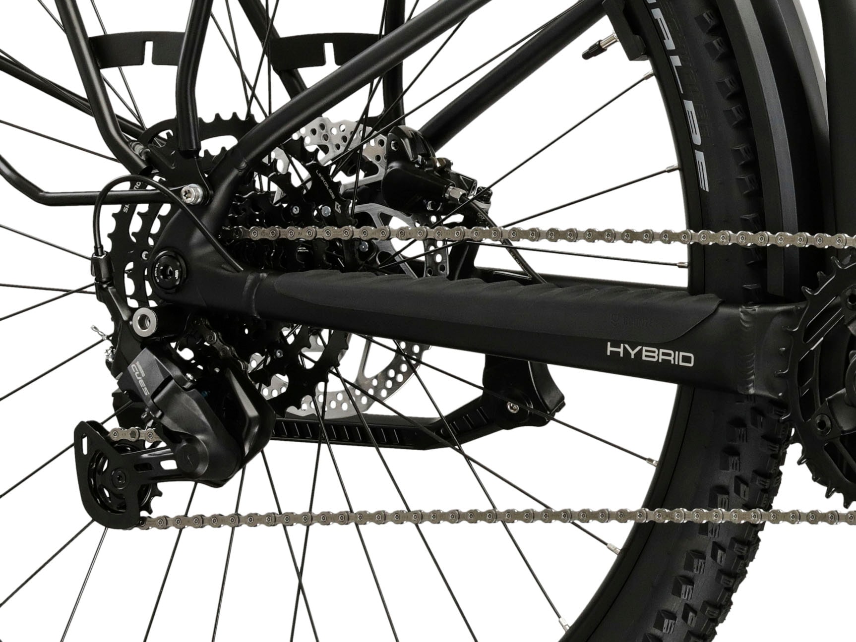 Kross »Influx Hybrid SUV 2.0 16,7Ah / 600 Wh 29 Zoll schwarz 9 Gänge 2026« 9 Gang Shimano CUES U4000 Schaltwerk Kettenschaltung Mittelmotor 250 W