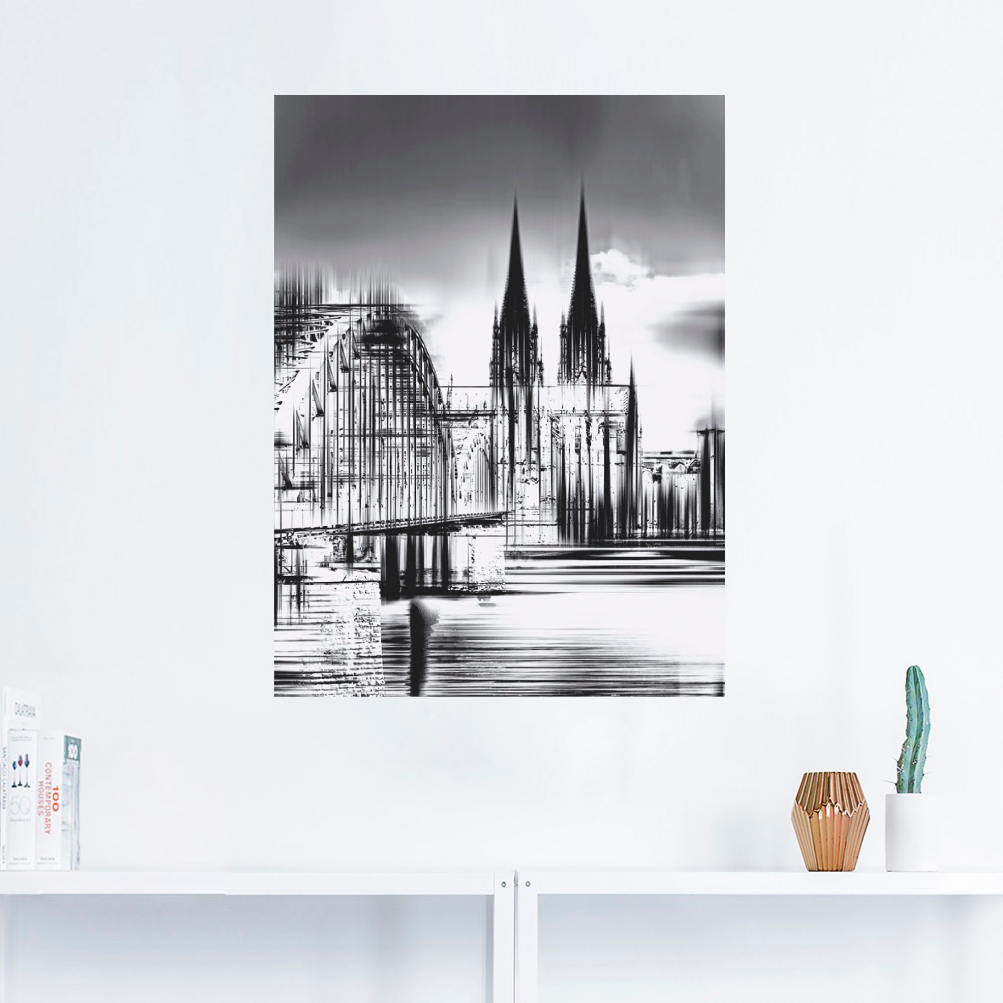 Artland Wandbild »Köln Skyline Collage III«, Deutschland, (1 St.), als Leinwandbild, Poster, Wandaufkleber in verschied. Größen