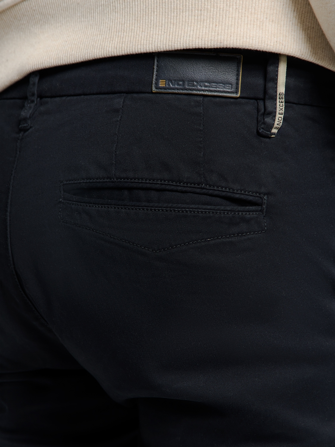 NO EXCESS Chinohose  mit Garmend-Dyed-Finish