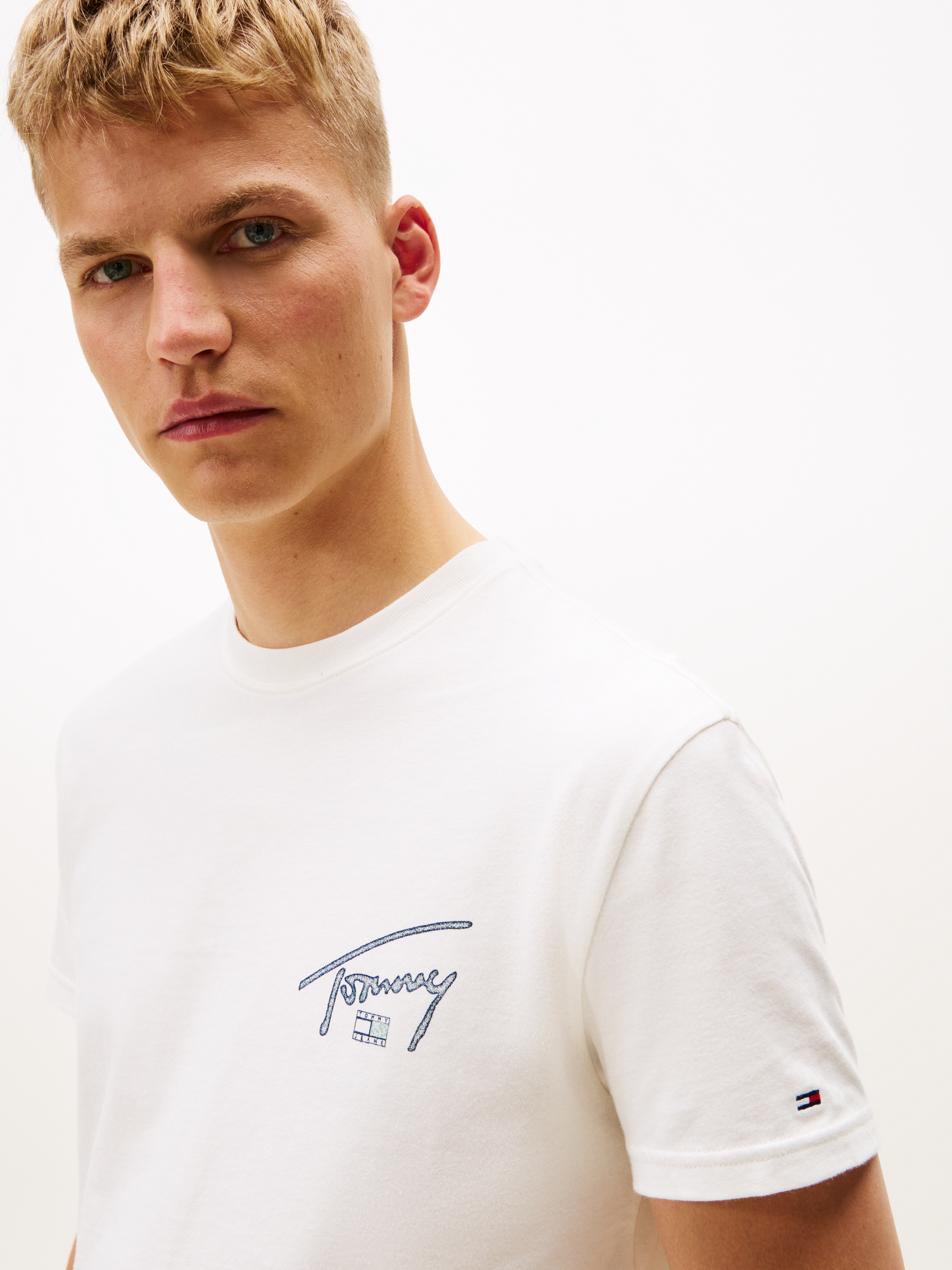 Tommy Jeans T-Shirt »TJM SIGN BACKPRINT« mit Rückenprint, regular fit, Rundhals