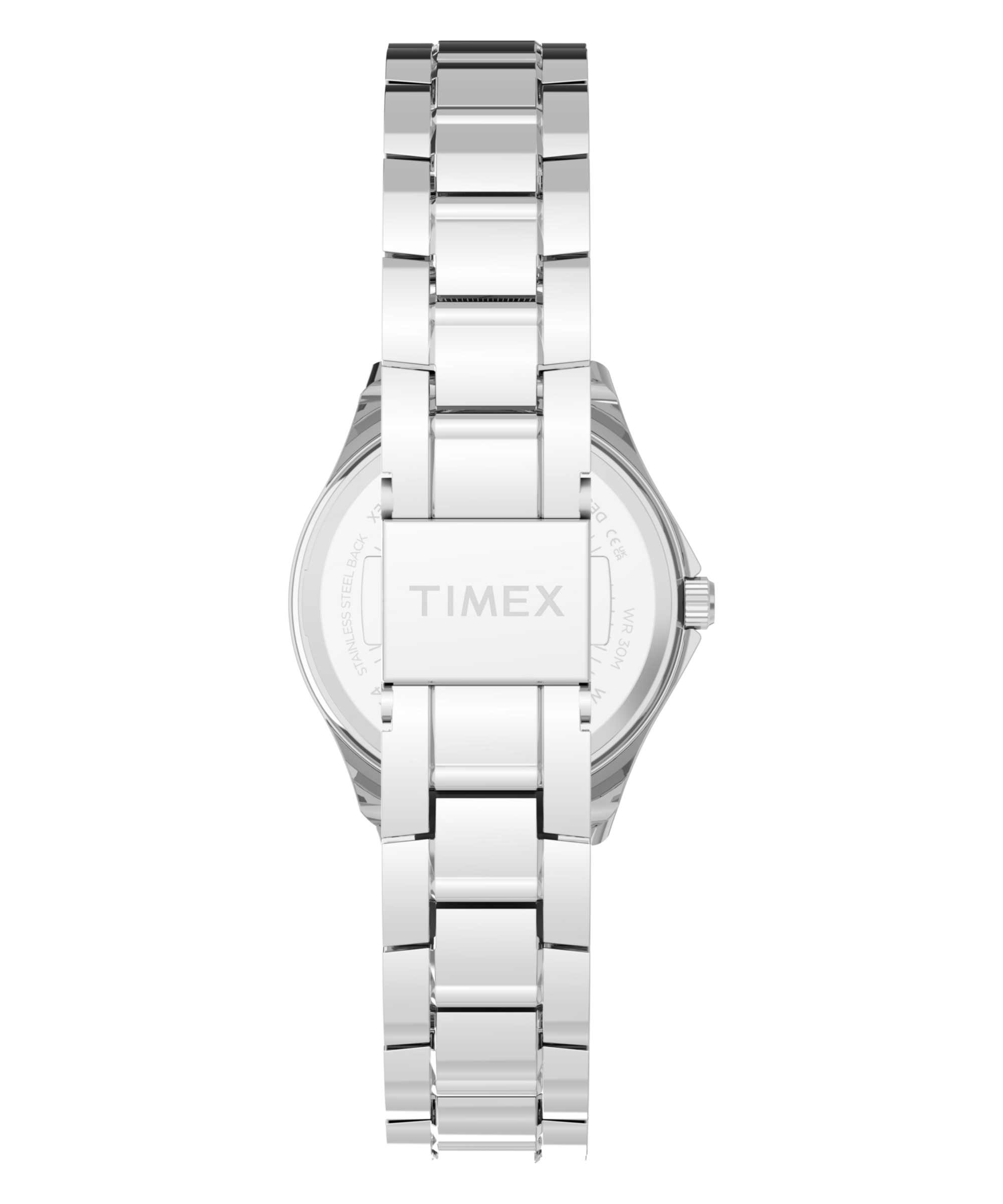 Timex Quarzuhr »Celine« Armbanduhr, Damenuhr, Edelstahlarmband, analog, Tag