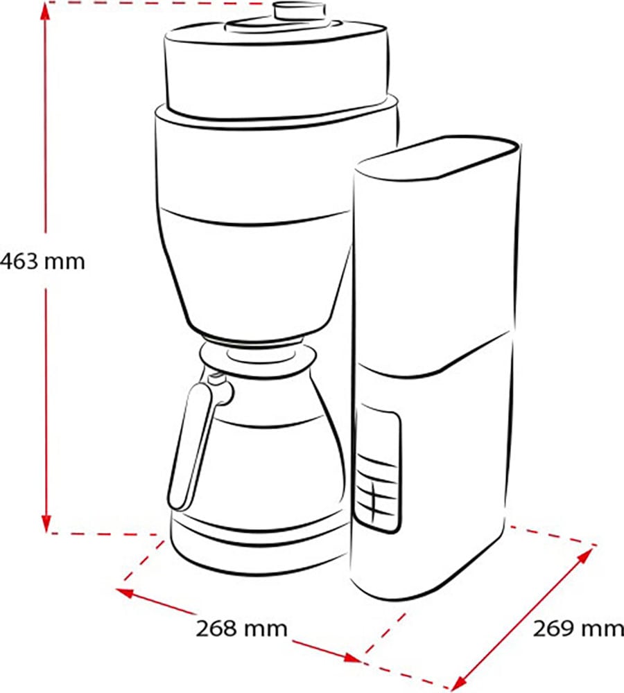 Melitta Kaffeemaschine mit Mahlwerk »AromaFresh Therm Pro X 1030-12 schwarz-silber«, 1 l Kaffeekanne, Papierfilter, 1x4