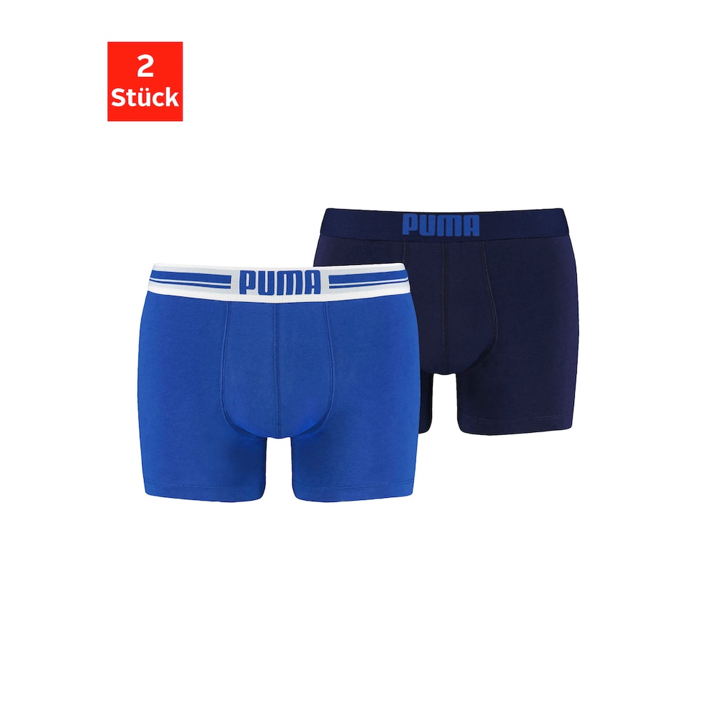 PUMA Boxer »Placed Logo«, (Packung, 2 St.)