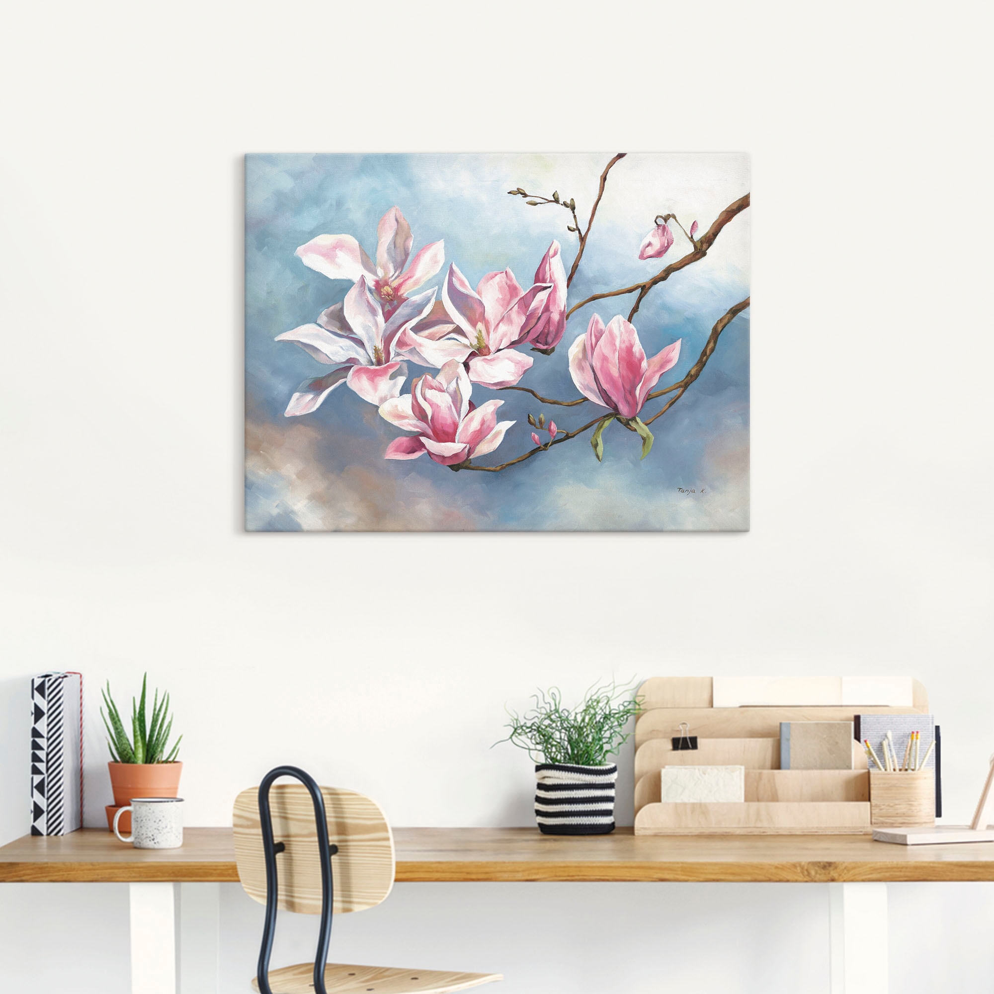 Artland Wandbild »Magnolienzweig«, Blumen, (1 St.), als Alubild, Outdoorbild, Leinwandbild in verschied. Größen