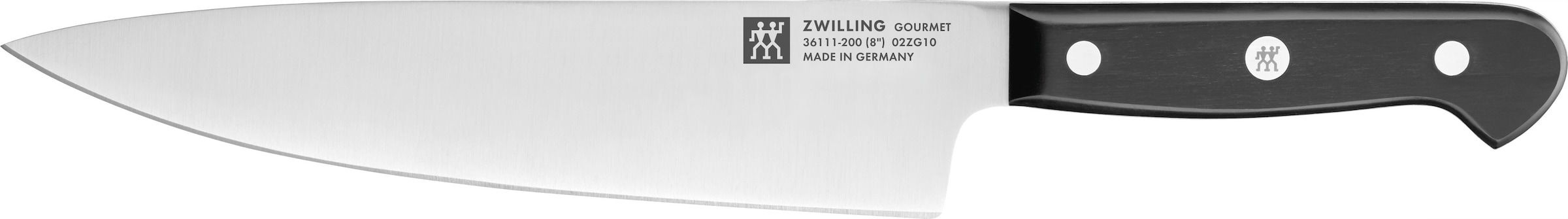 Zwilling Messer-Set »Gourmet«, (Set, 2 tlg., 1 Spick & Garniermesser 10 cm, 1 Kochmesser 20 cm), Made in Germany, FRIODUR eisgehärtete Klingen, Sonderschmelze