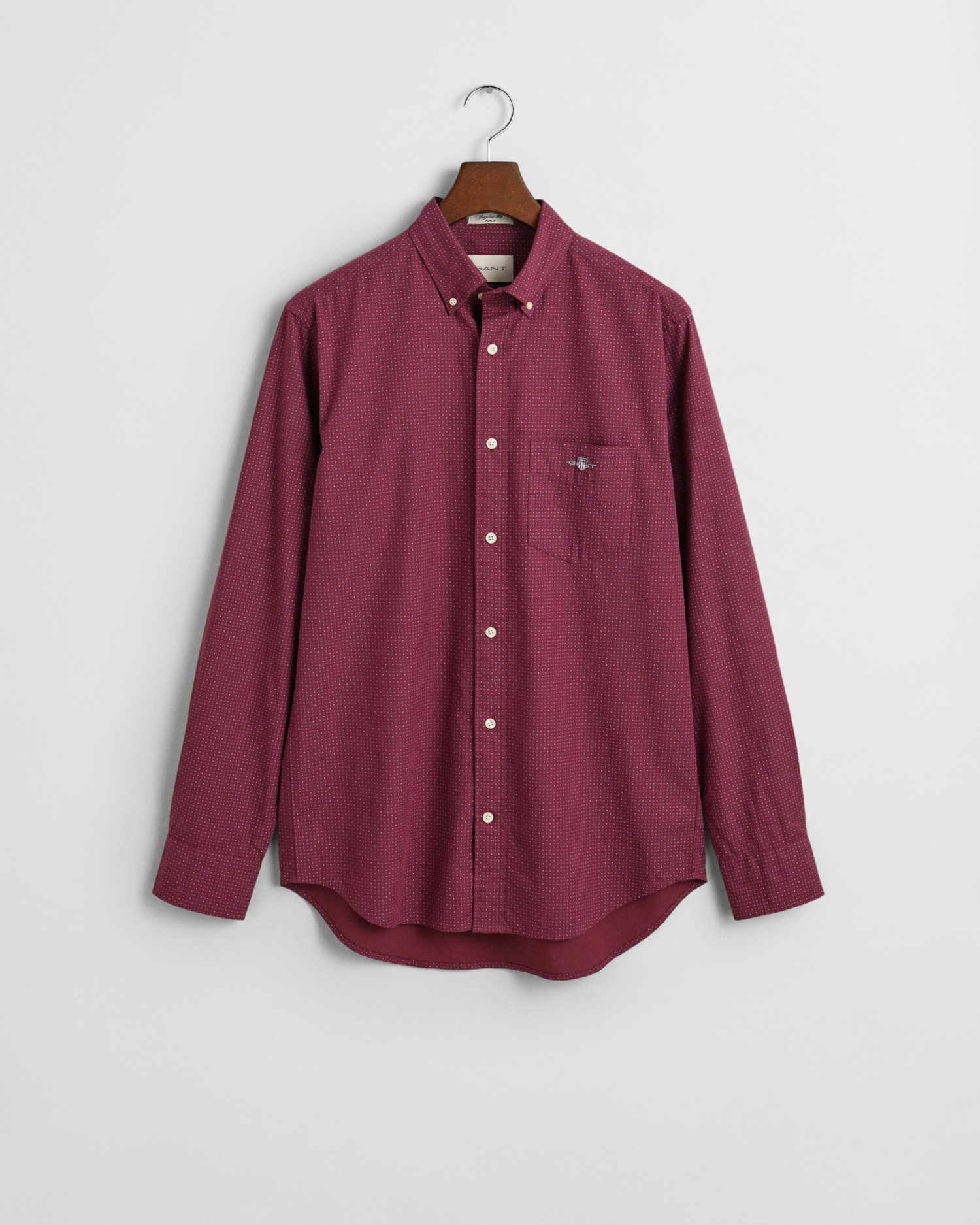 Gant Langarmhemd »REG MICRO PRINT SHIRT«, mit einem dezenten, durchgehenden Mikro-Print