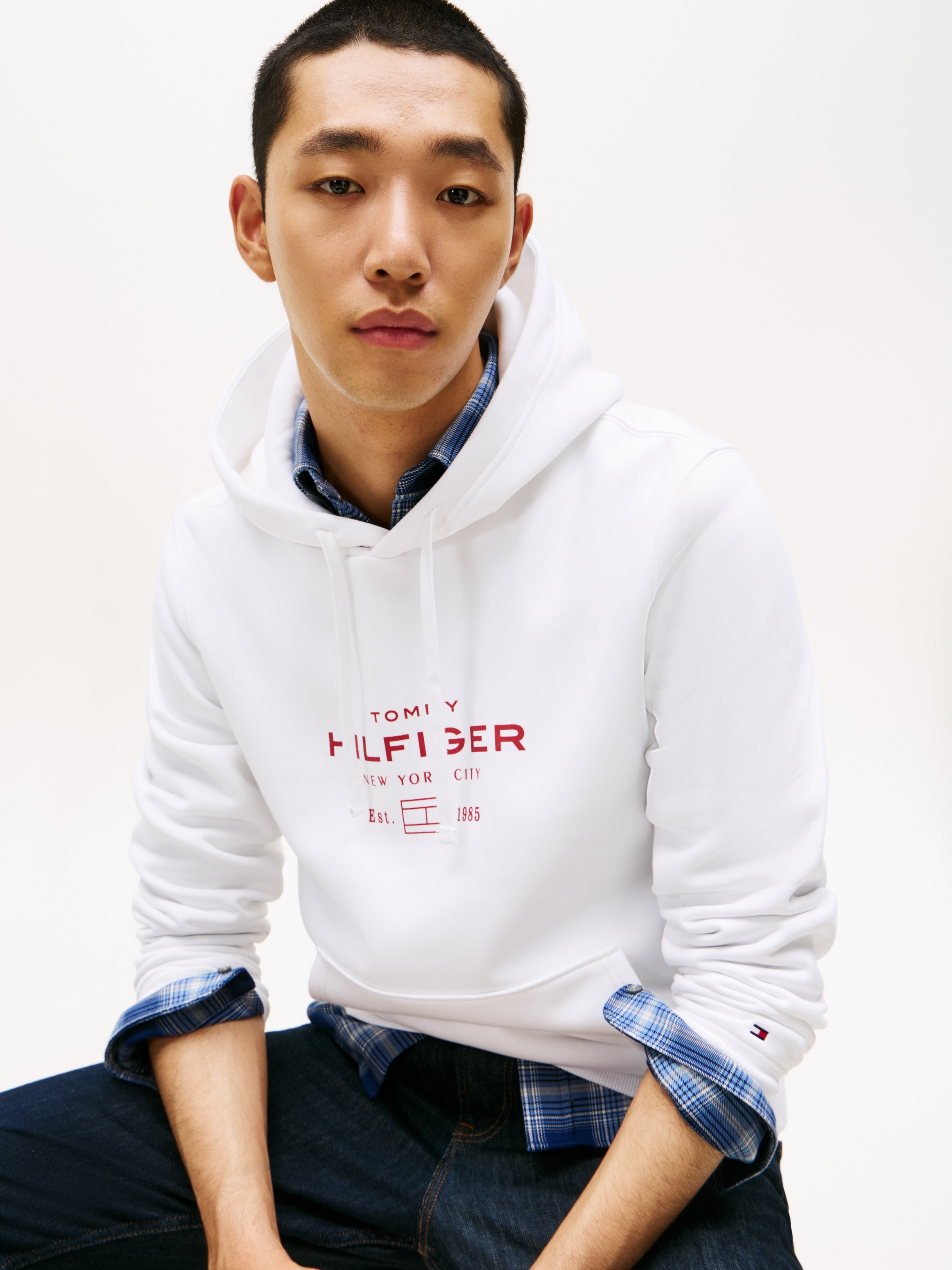 Tommy Hilfiger Kapuzensweatshirt »OVAL GRAPHIC HOODIE« Regular fit