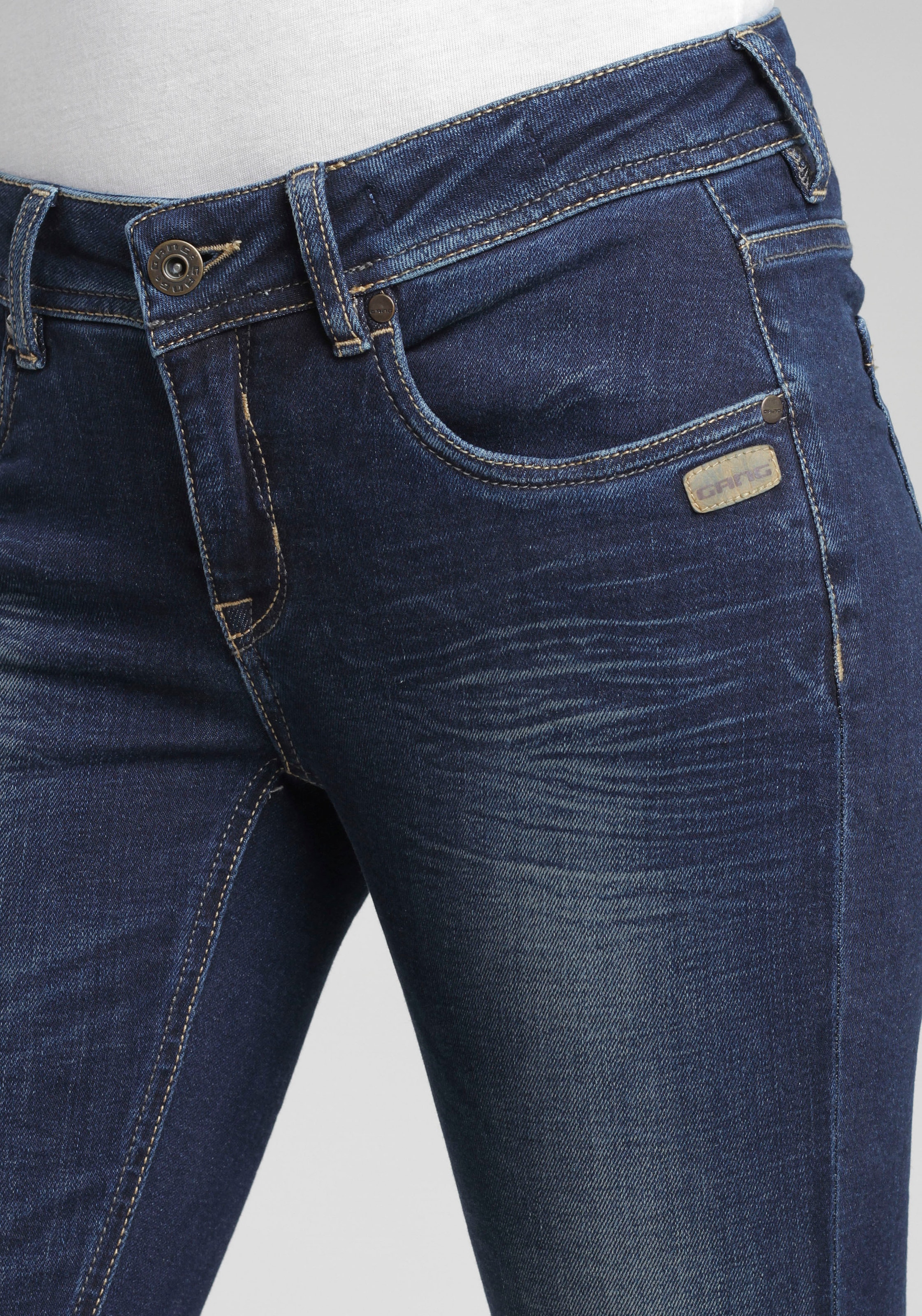 GANG Skinny-fit-Jeans »94FAYE«, im Flanking-Style